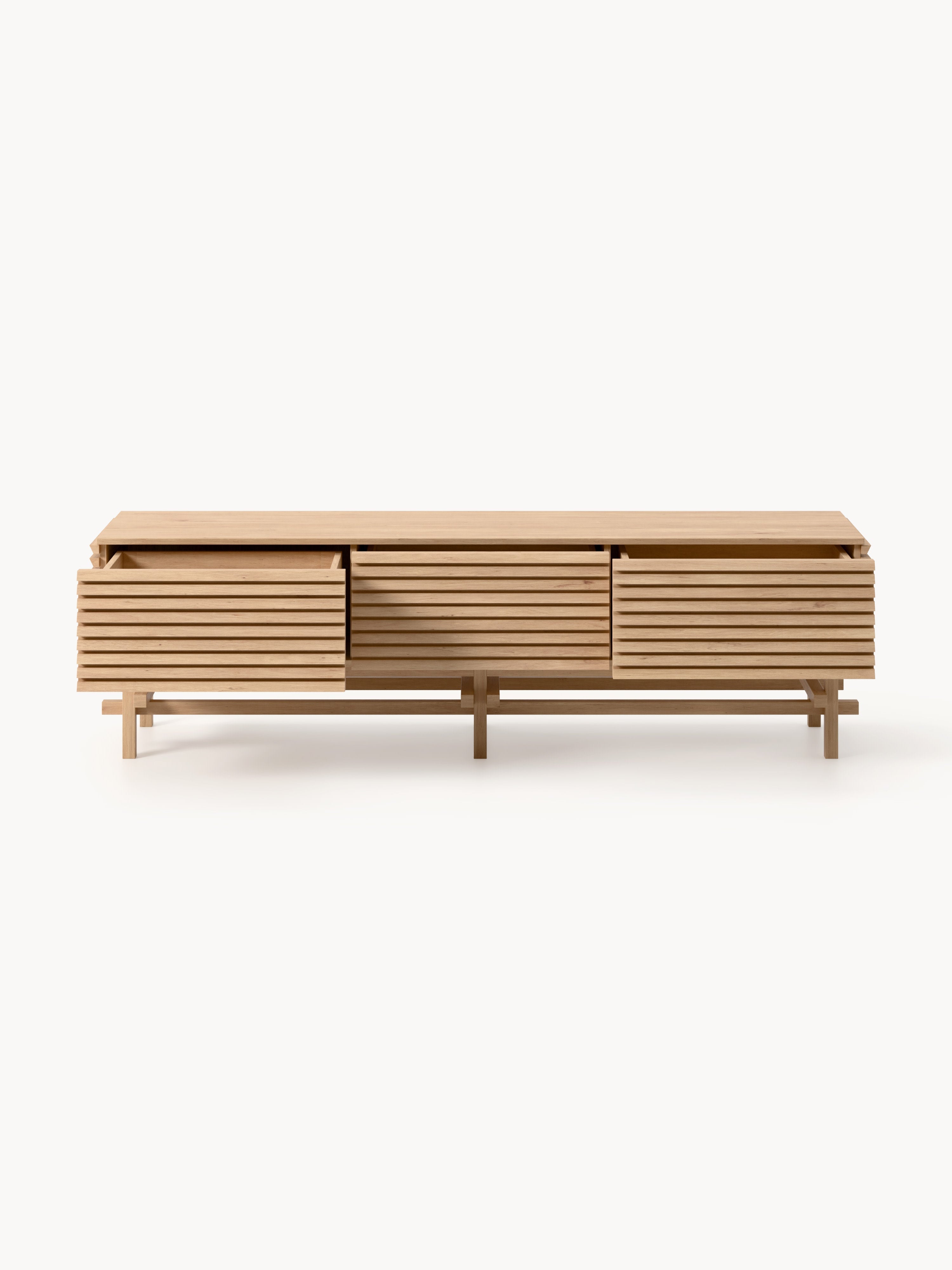 Pierce Small Oak Wood Lowboard