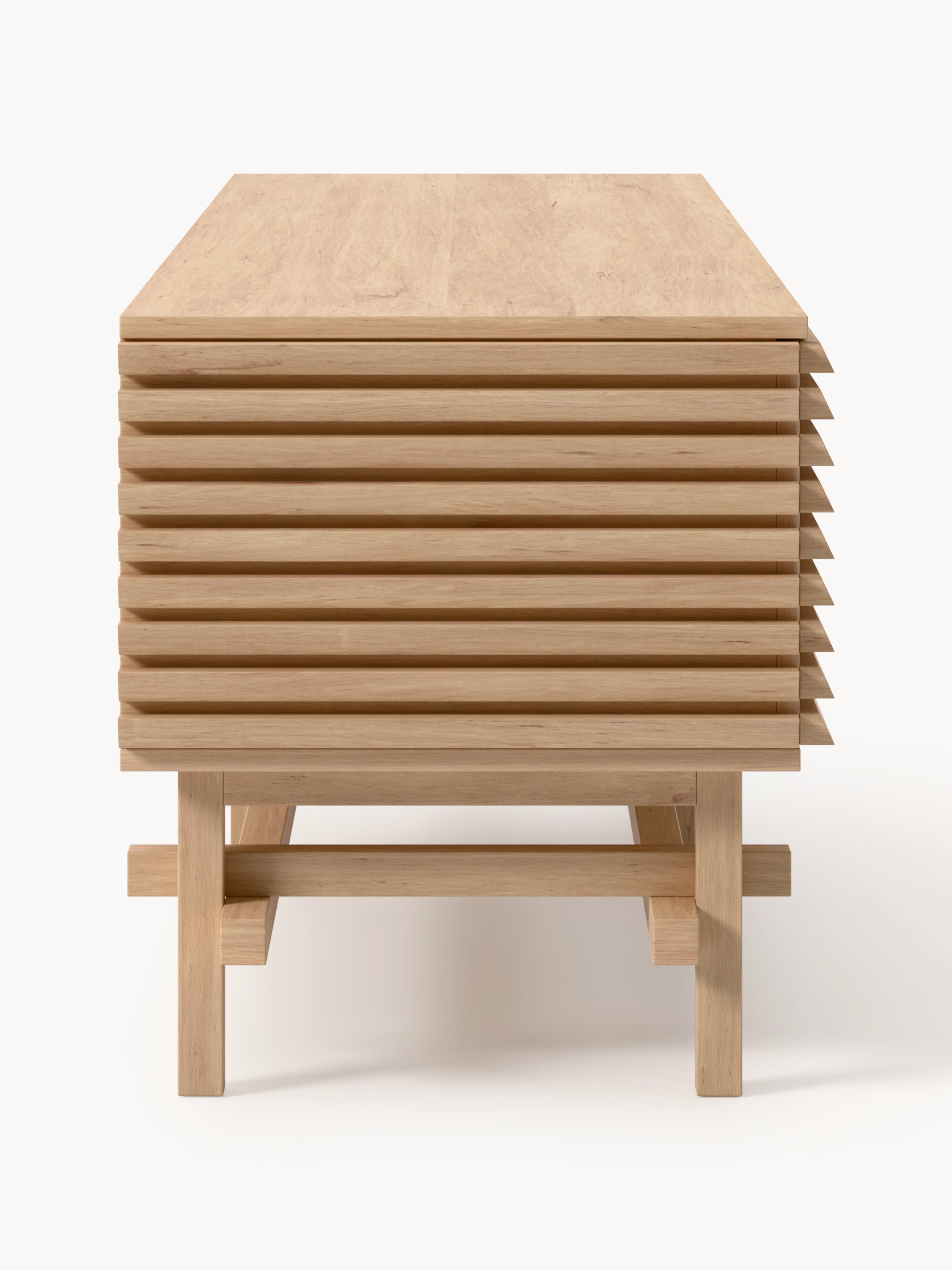 Pierce Small Oak Wood Lowboard