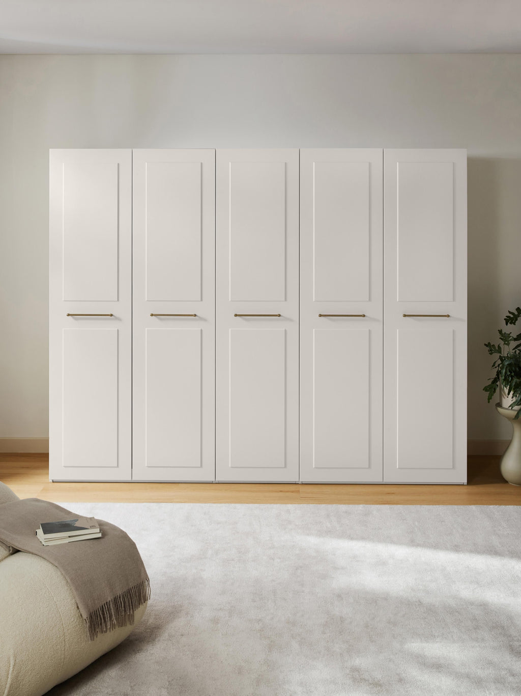 Charlotte Modular Hinged Door Wardrobe, 250 cm Wide, in various sizes