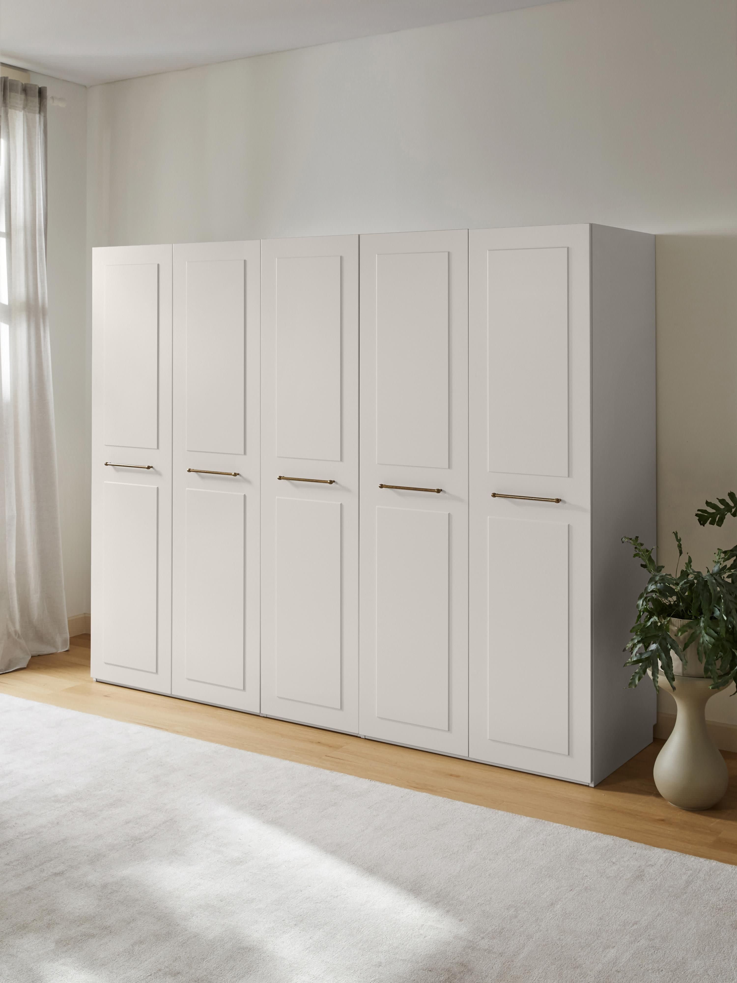 Charlotte Modular Hinged Door Wardrobe, 250 cm Wide, in various sizes