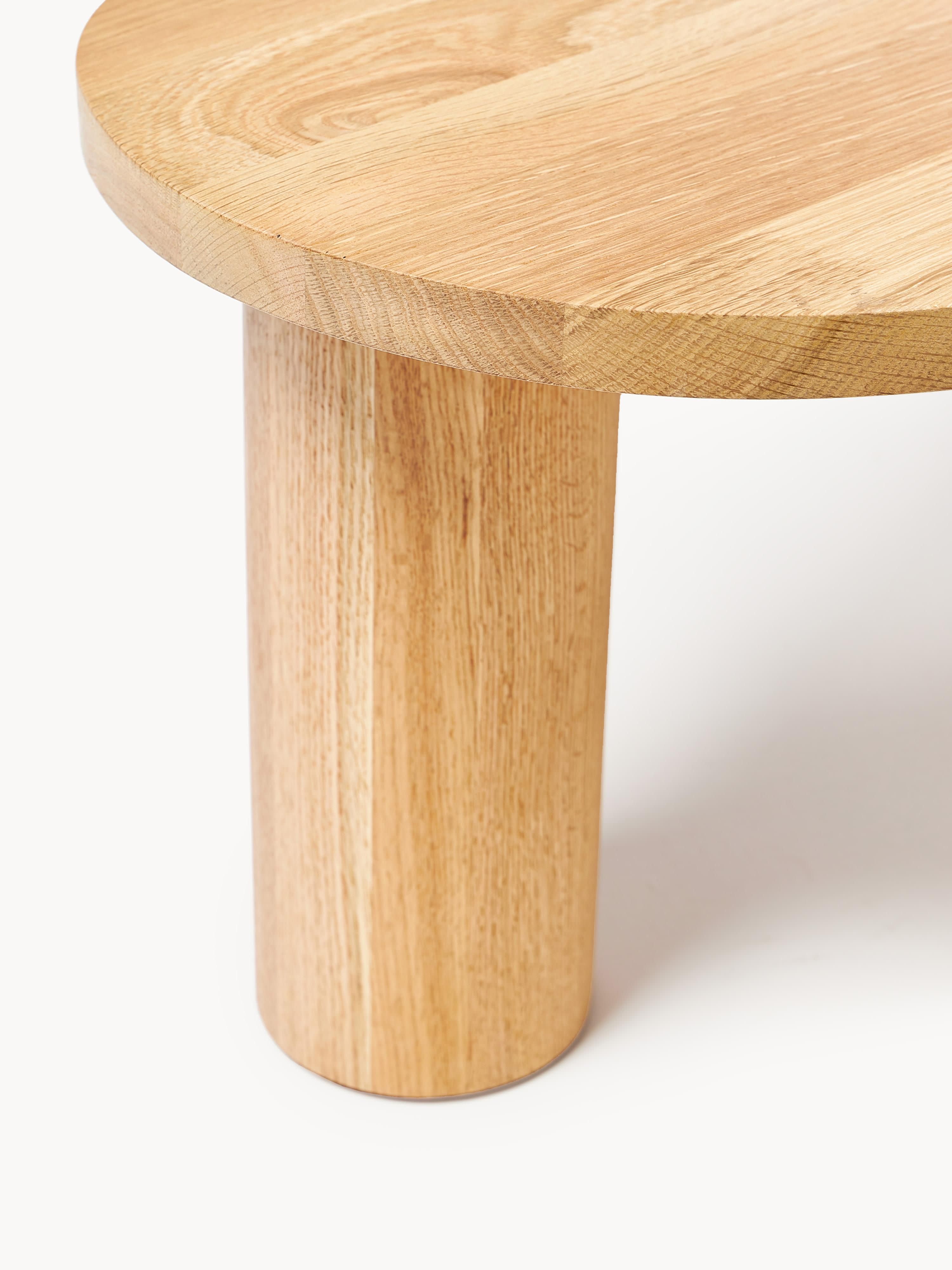 Didi Oak Wood Coffee Table in Organic Shape