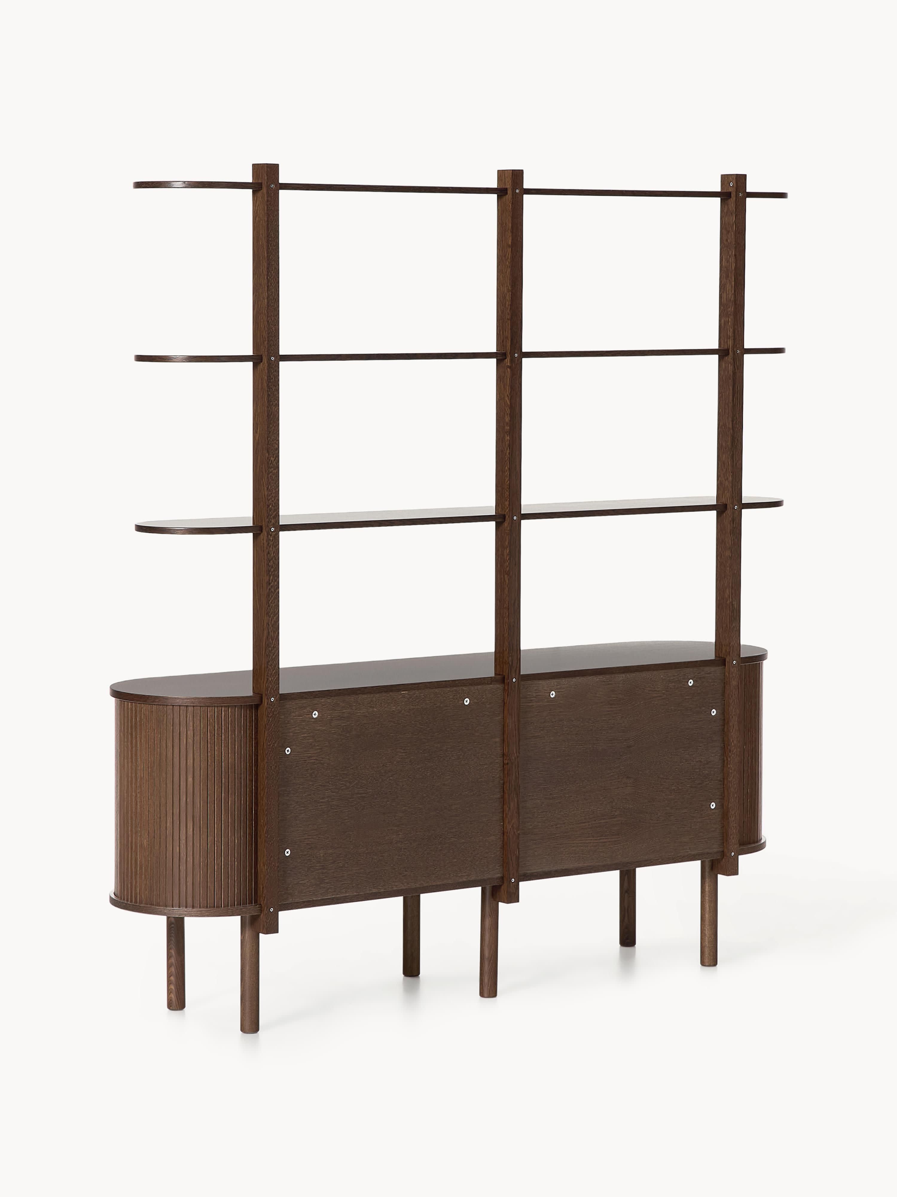 Calary Large Shelving Unit with Fluted Front