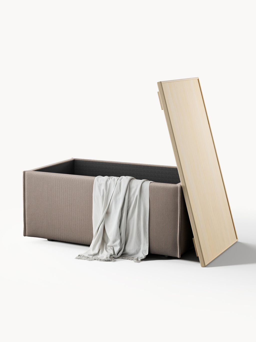 Lennon Corduroy Ottoman with Storage