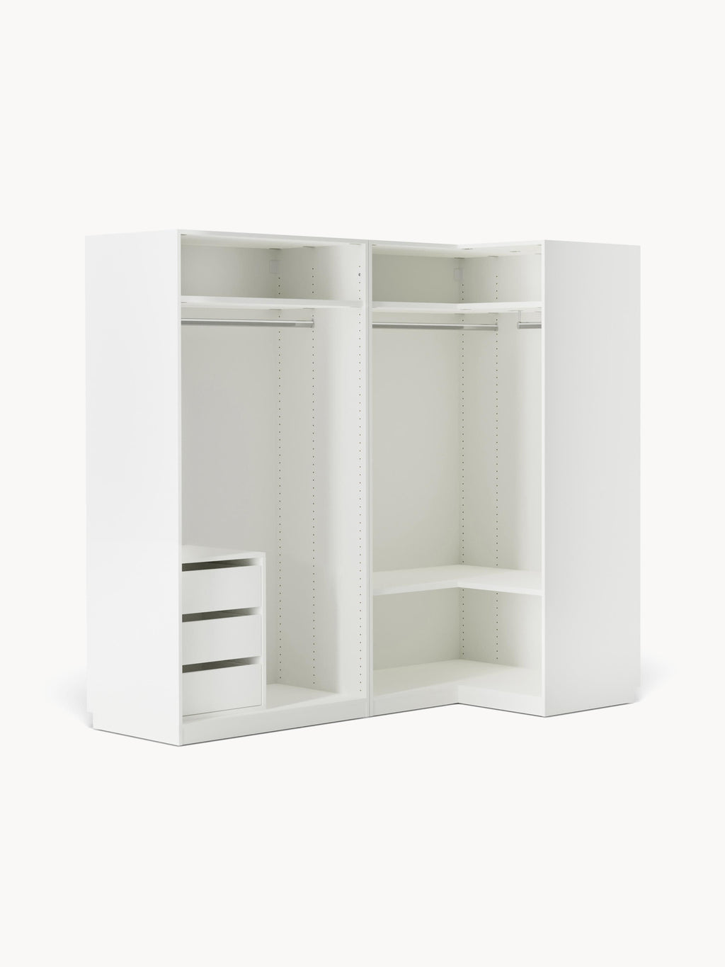 Charlotte Modular Corner Wardrobe, 215 cm Wide, in various sizes