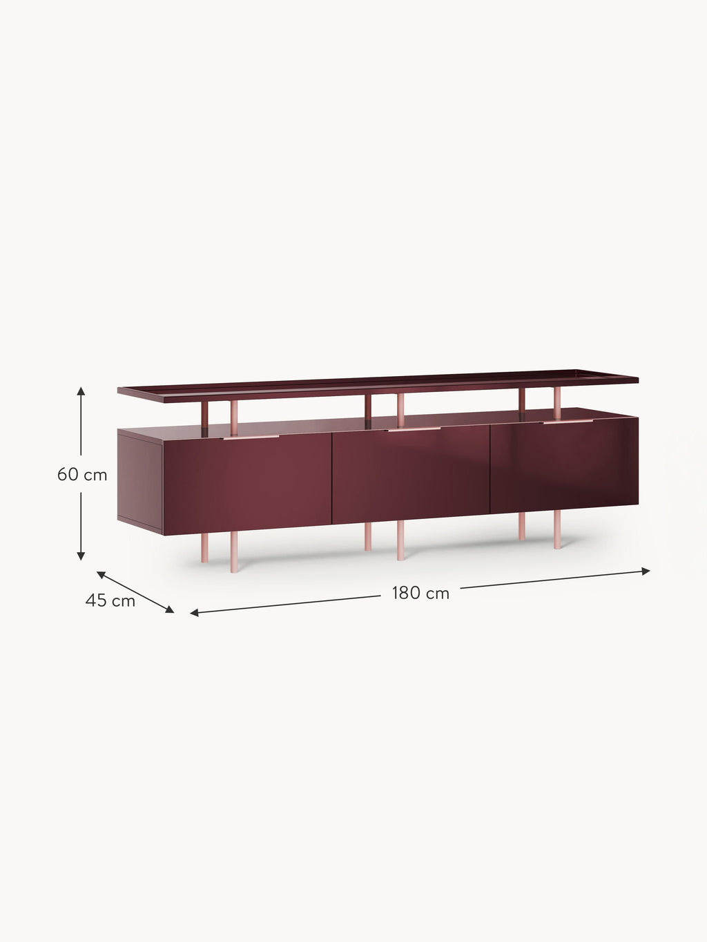 Lennie High-Gloss Sideboard