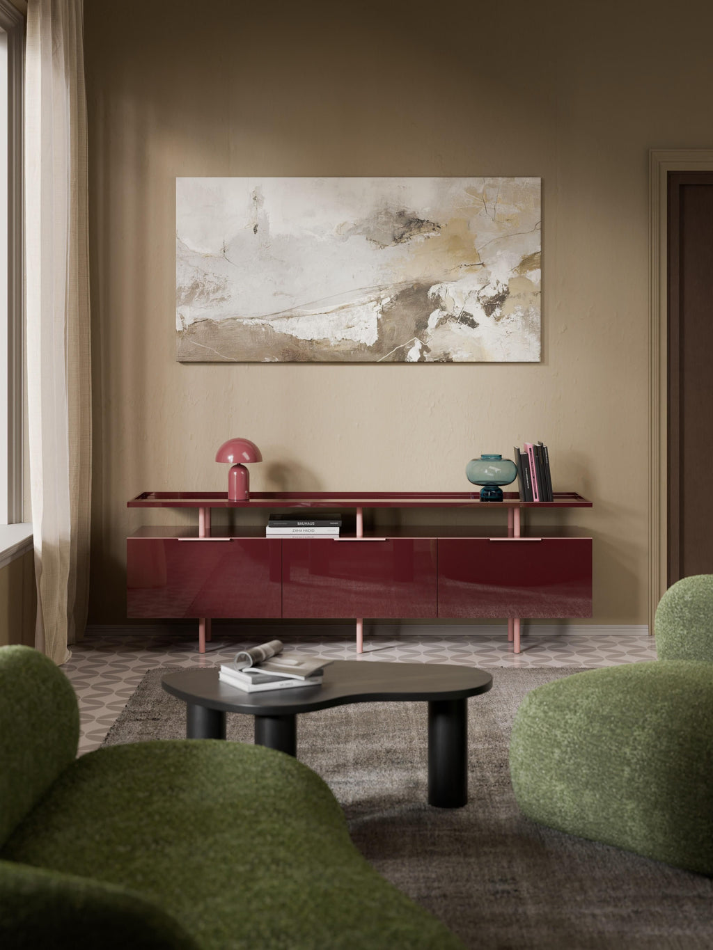 Lennie High-Gloss Sideboard