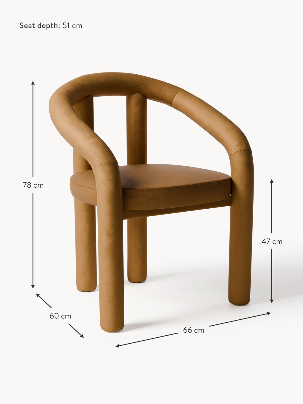 Calan Velvet Arm Chair