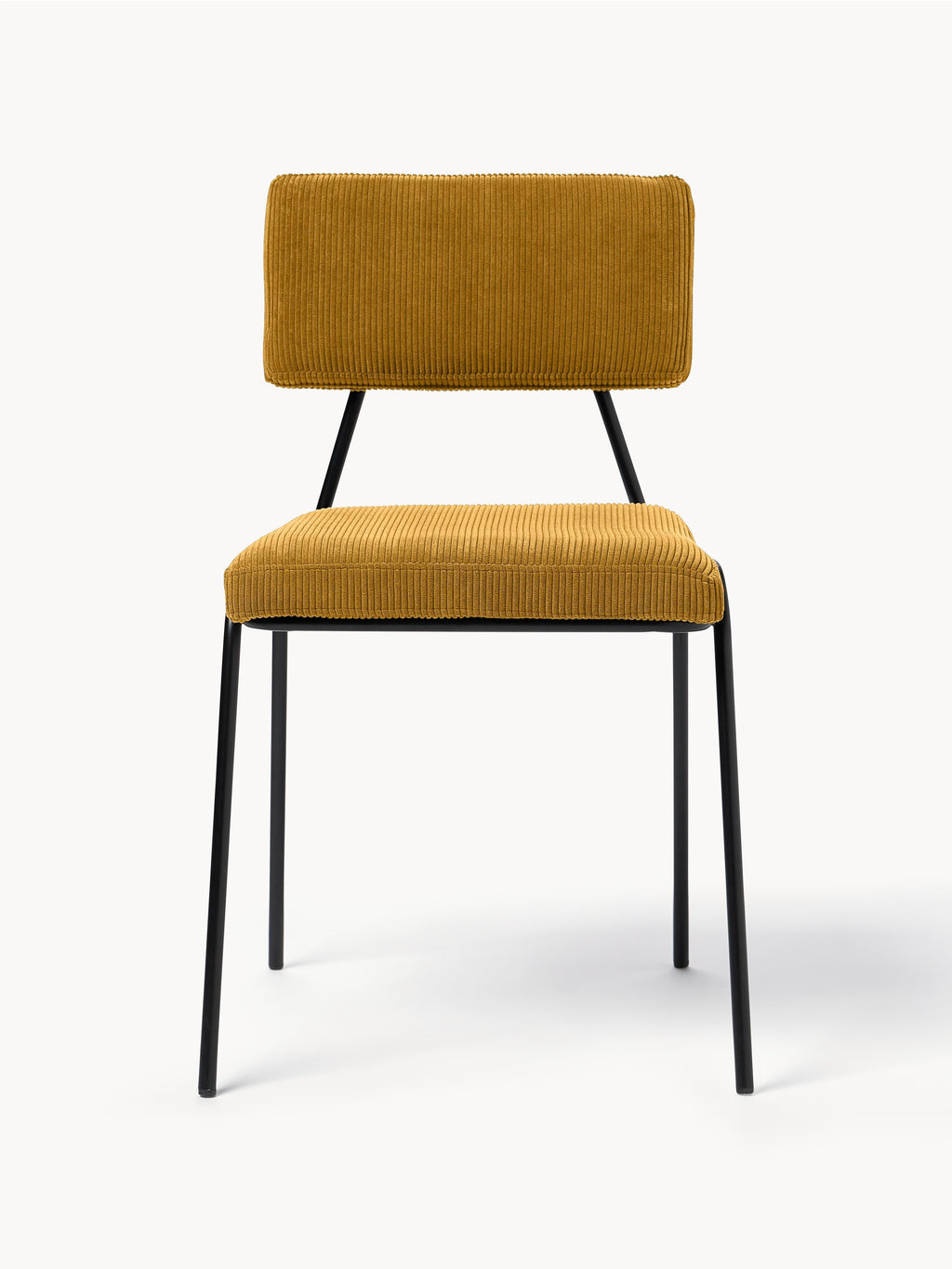 Mats Corduroy Upholstered Chairs, Set of 2