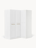 Gallery image 1 - Modular Corner Wardrobe Charlotte, 165 cm Wide, in various sizes