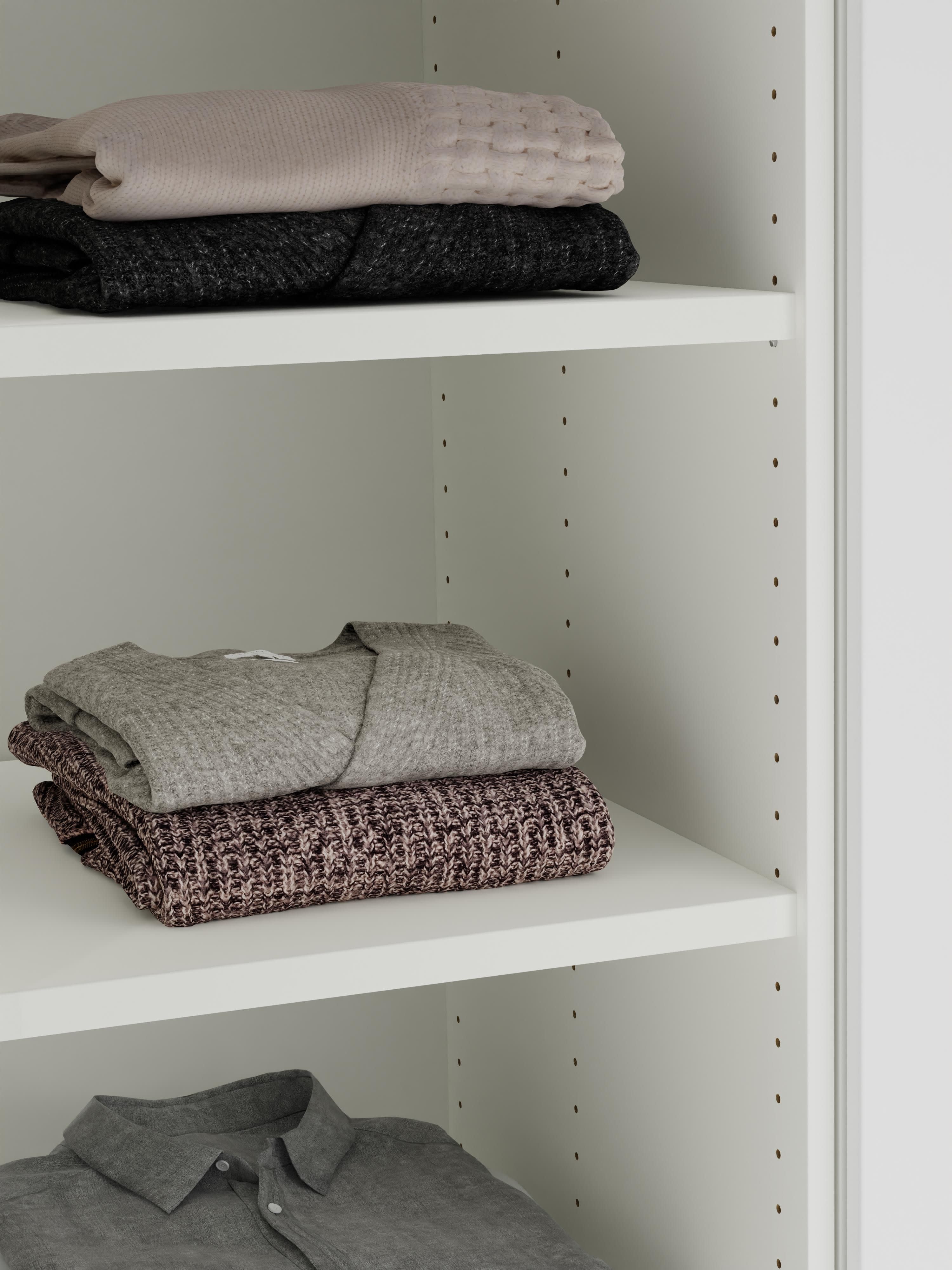Charlotte Modular Corner Wardrobe, 165 cm Wide, in various sizes
