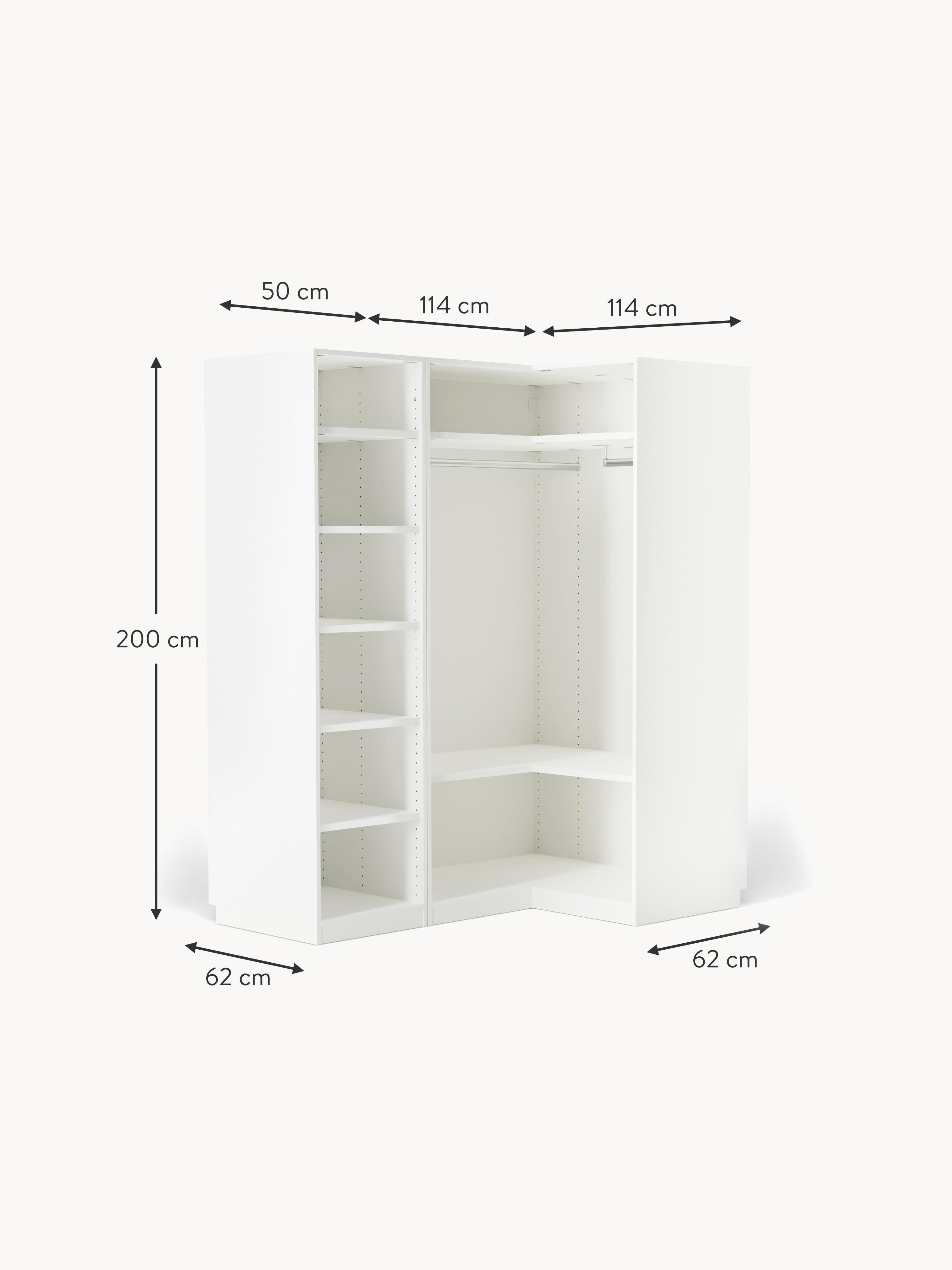 Charlotte Modular Corner Wardrobe, 165 cm Wide, in various sizes