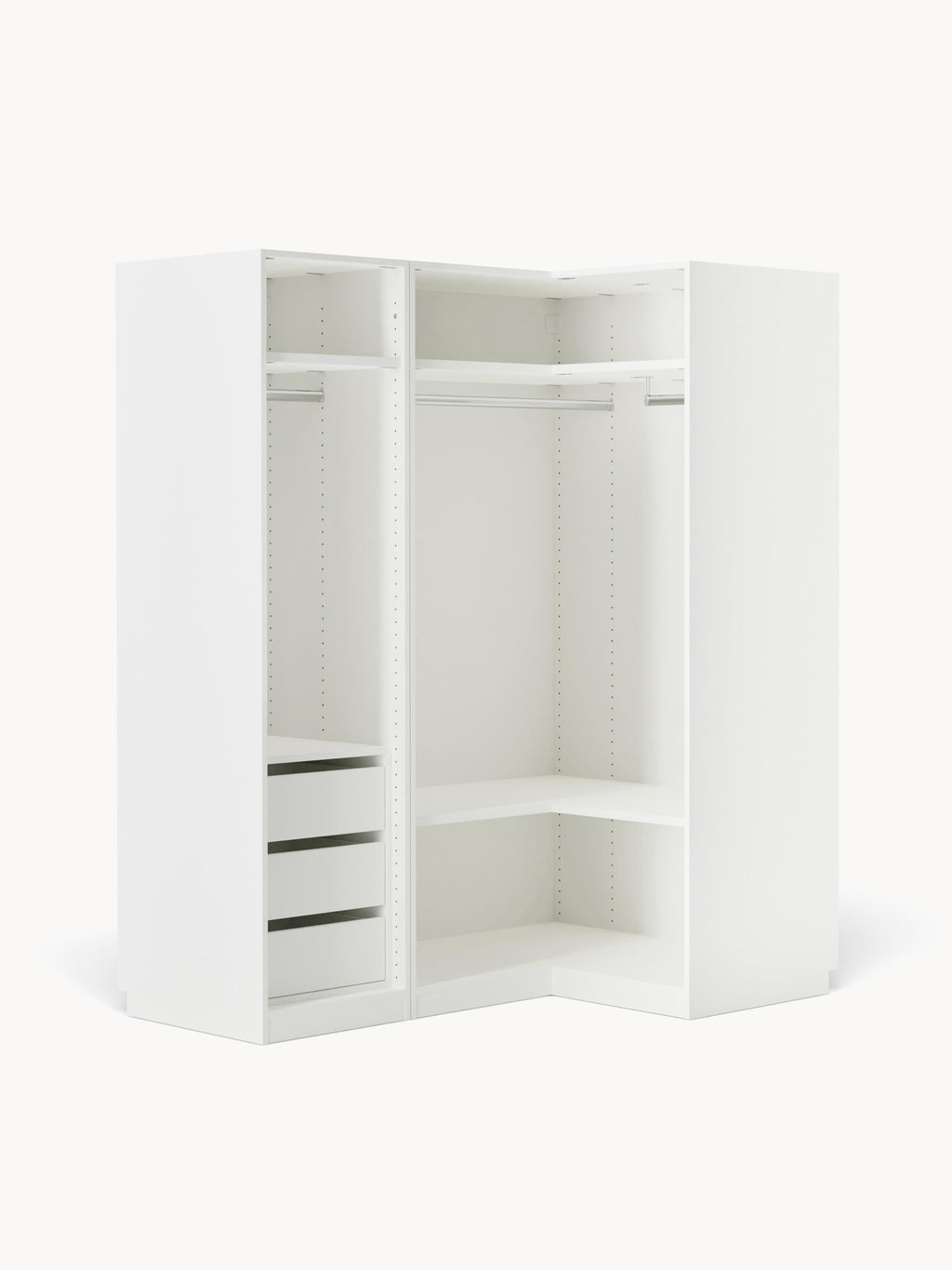 Charlotte Modular Corner Wardrobe, 165 cm Wide, in various sizes