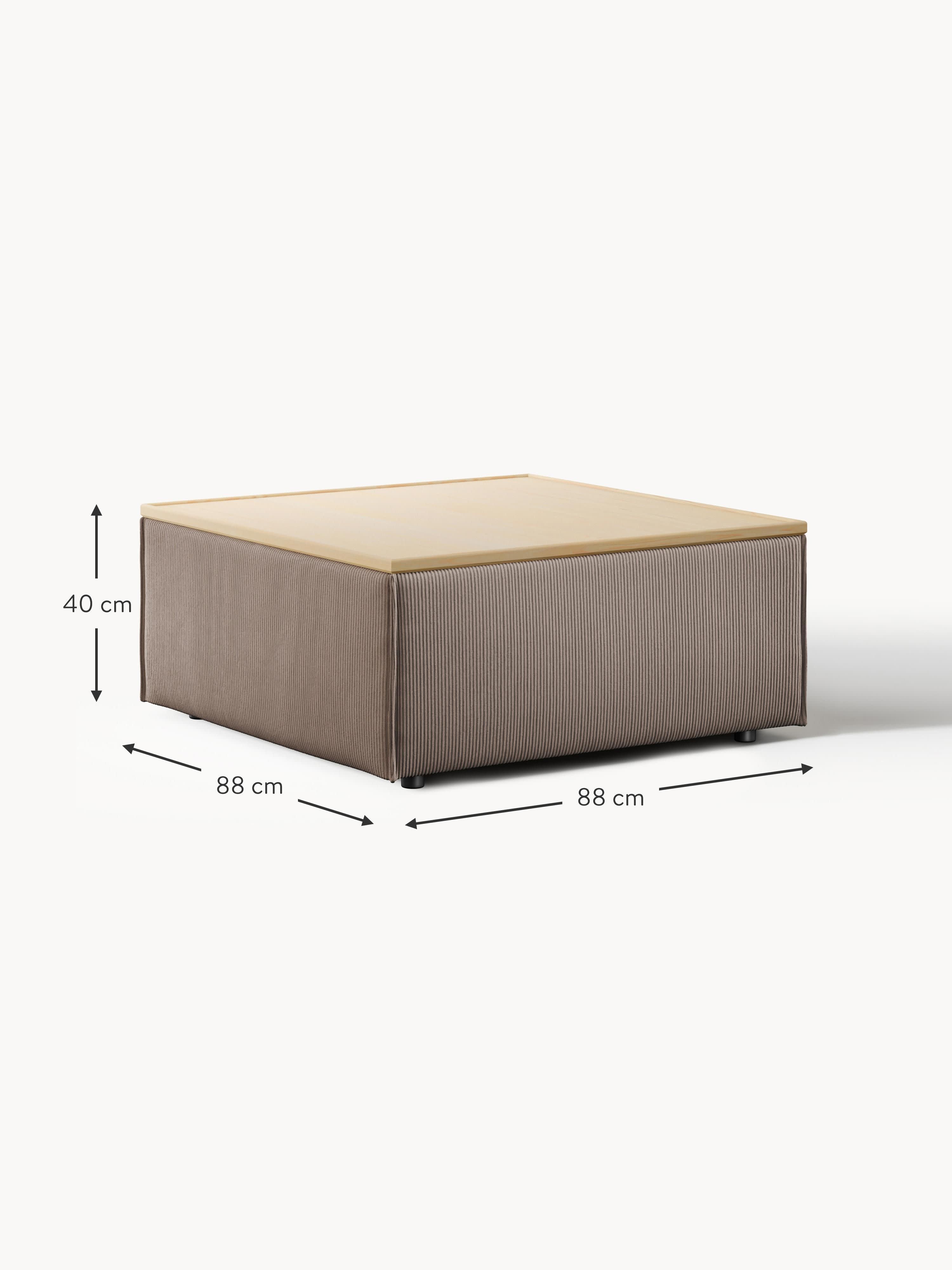 Lennon Corduroy Ottoman with Storage