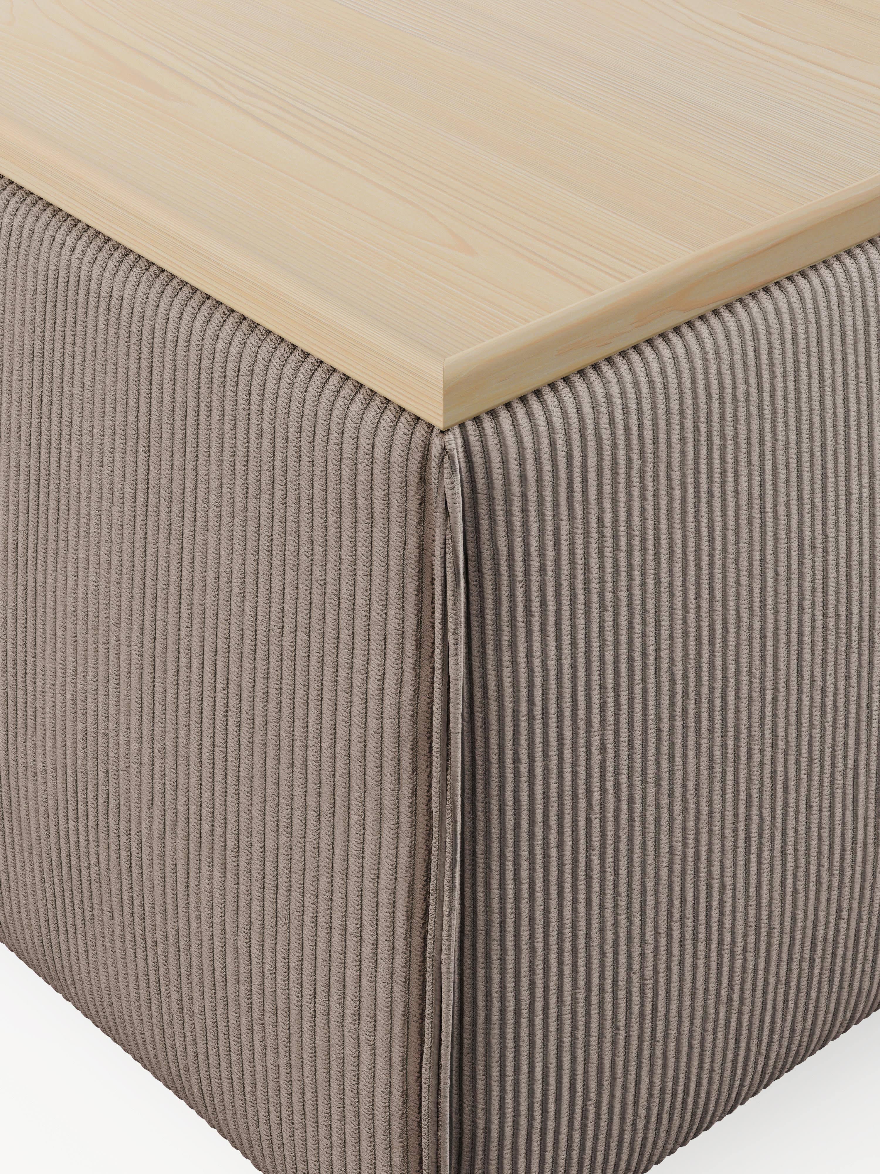 Lennon Corduroy Ottoman with Storage