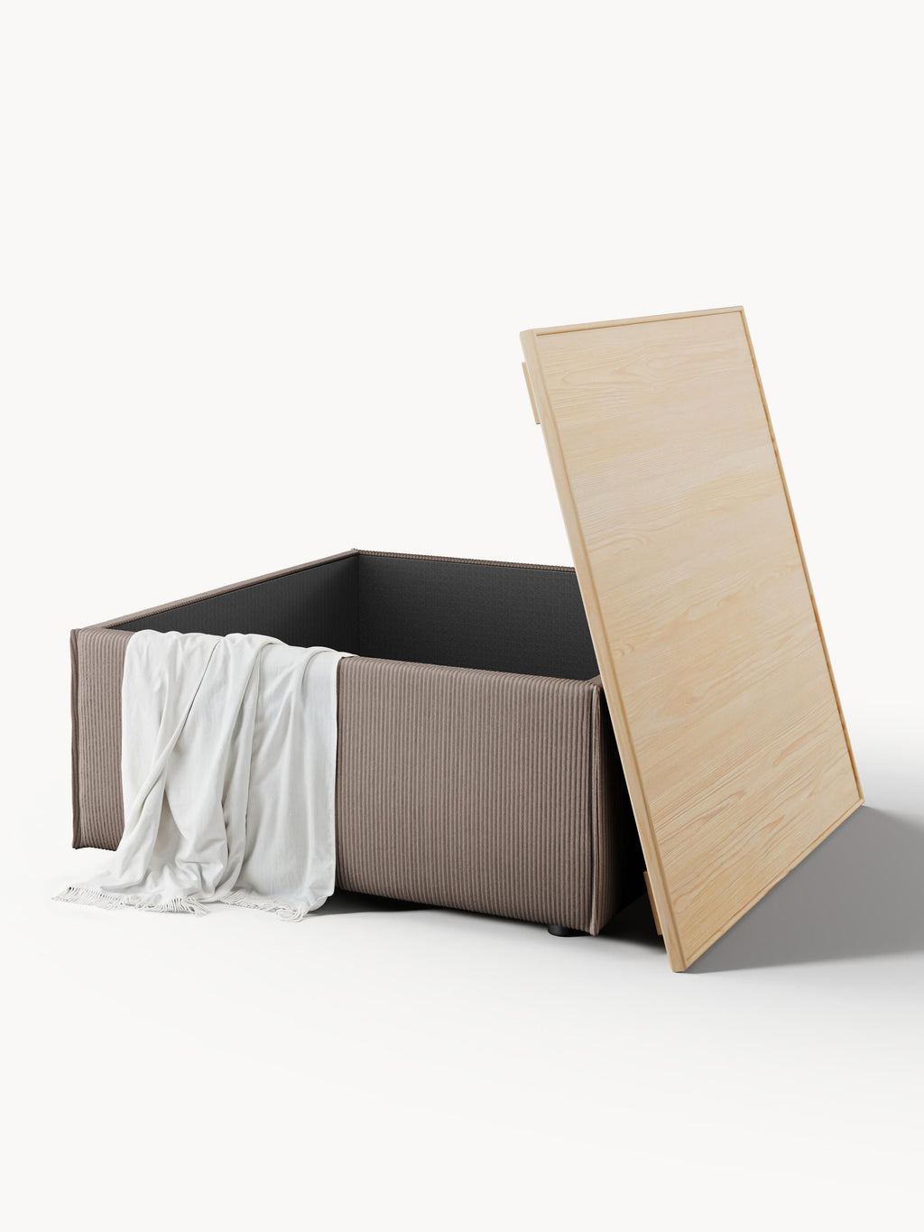 Lennon Corduroy Ottoman with Storage