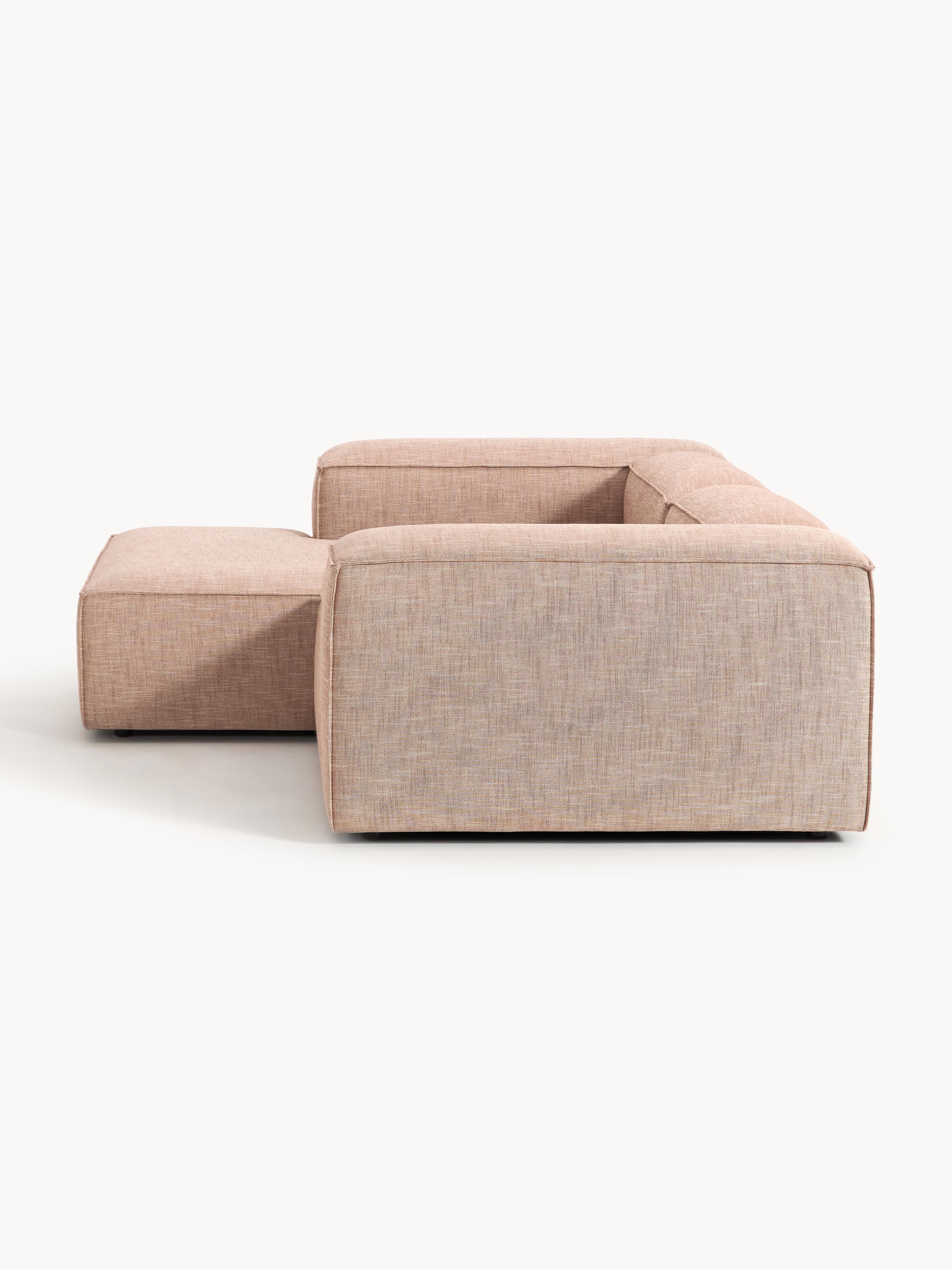 Lennon Linen Blend Modular Corner Sofa (3-seater)