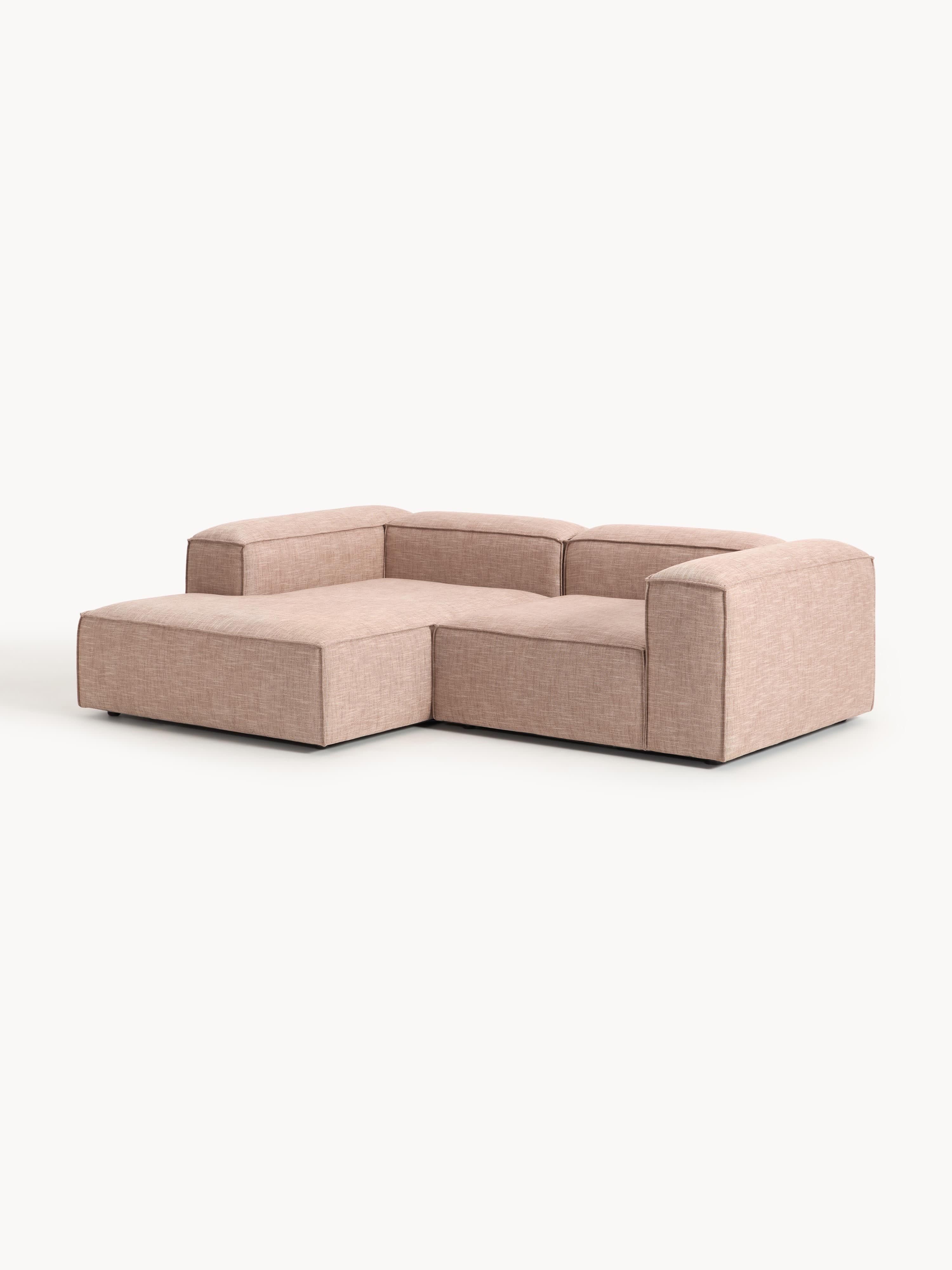 Lennon Linen Blend Modular Corner Sofa (3-seater)