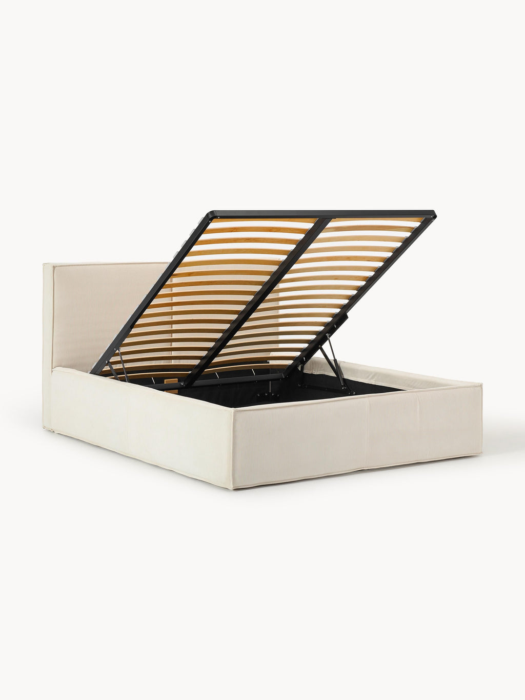 Dream Upholstered Corduroy Bed with Storage Space