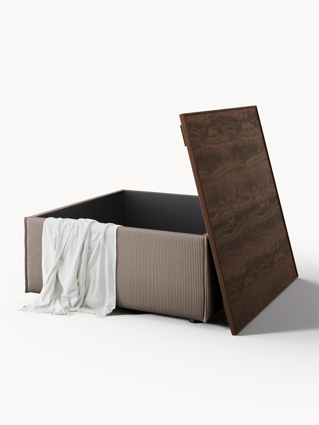 Lennon Corduroy Ottoman with Storage