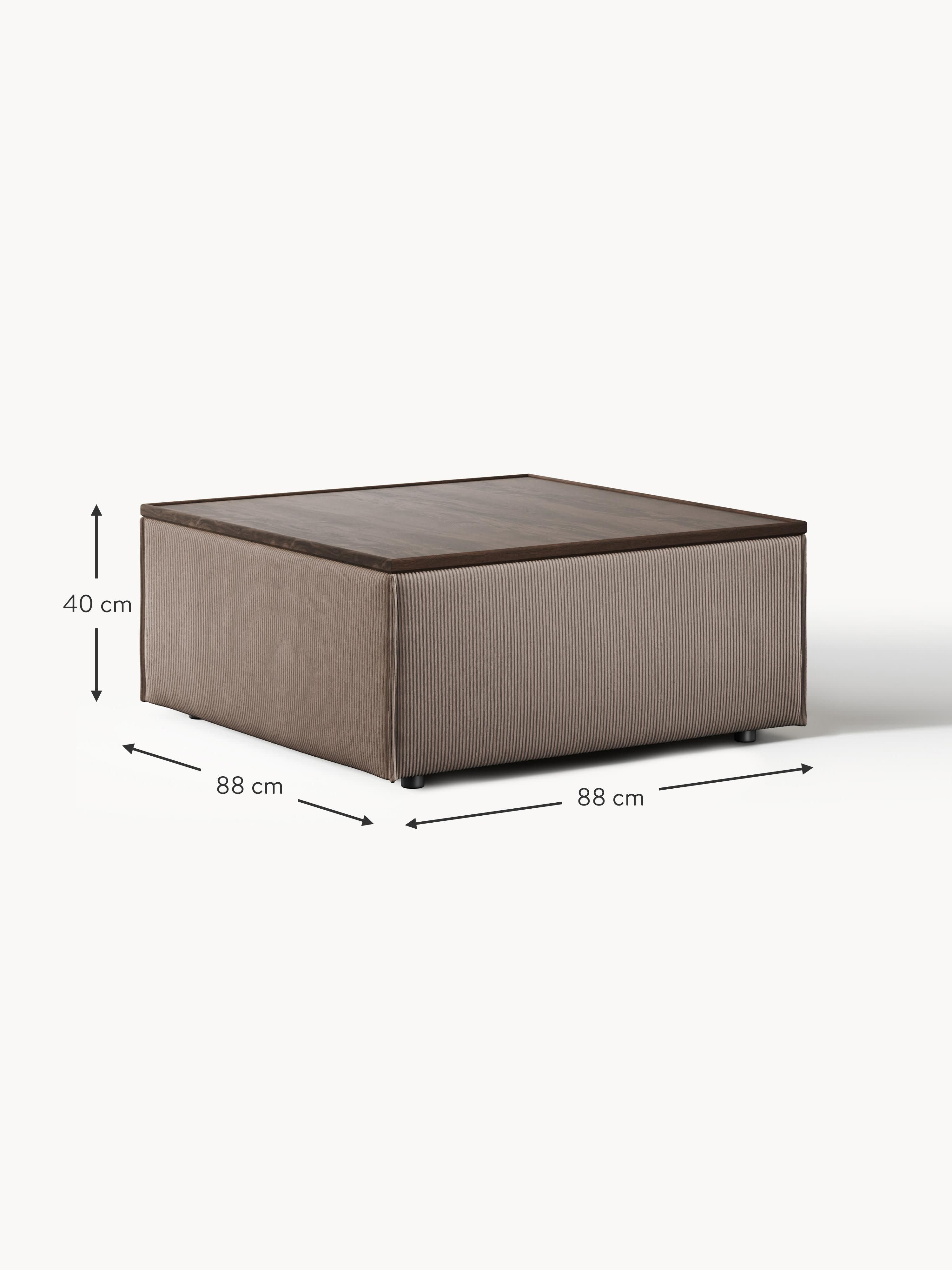 Lennon Corduroy Ottoman with Storage