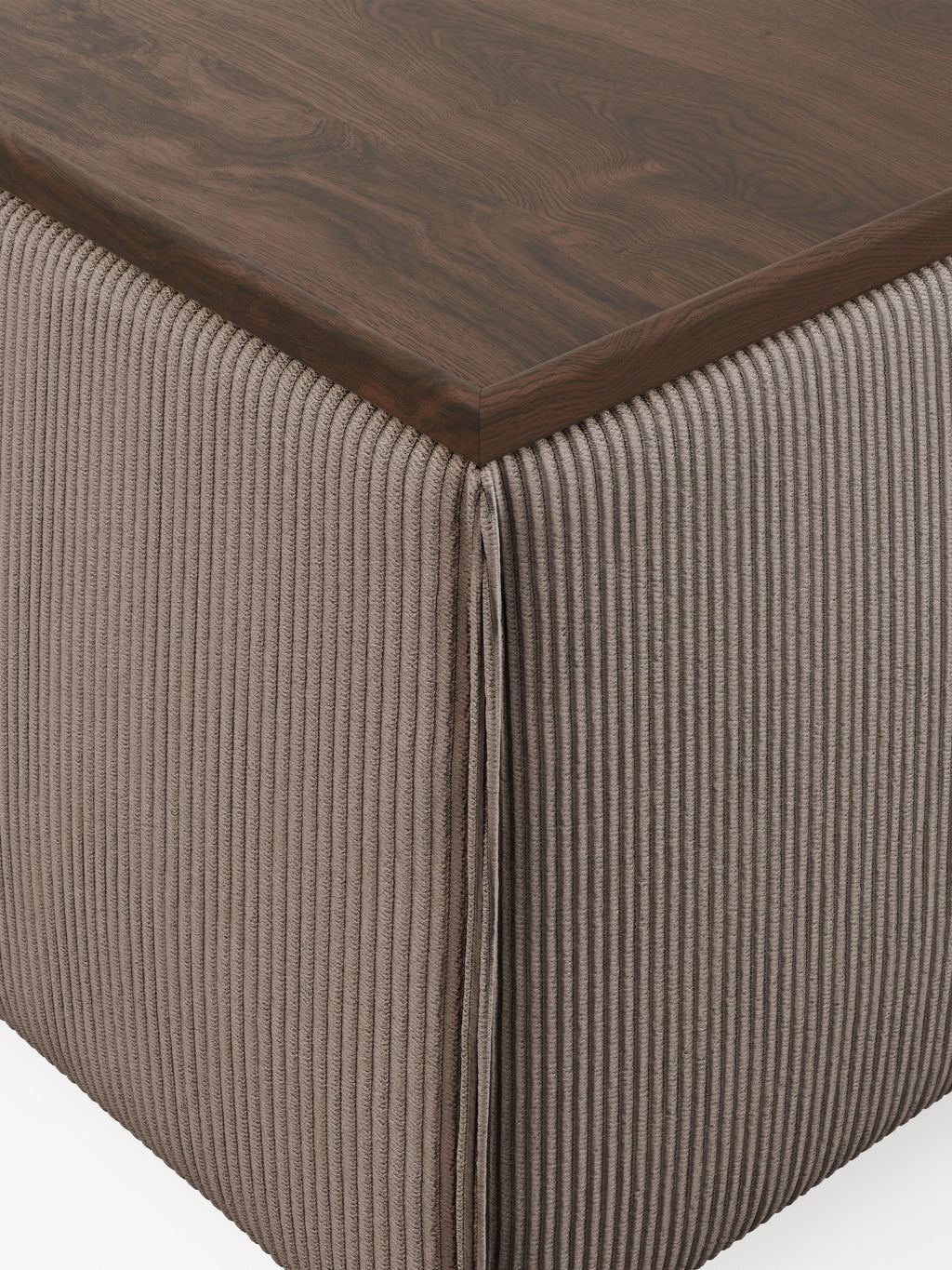 Lennon Corduroy Ottoman with Storage