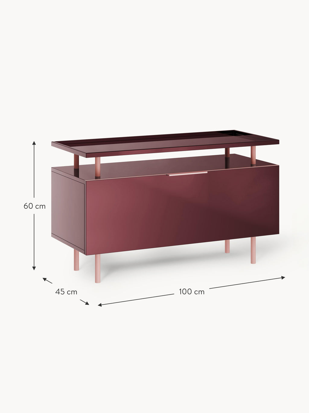Lennie High-gloss Sideboard