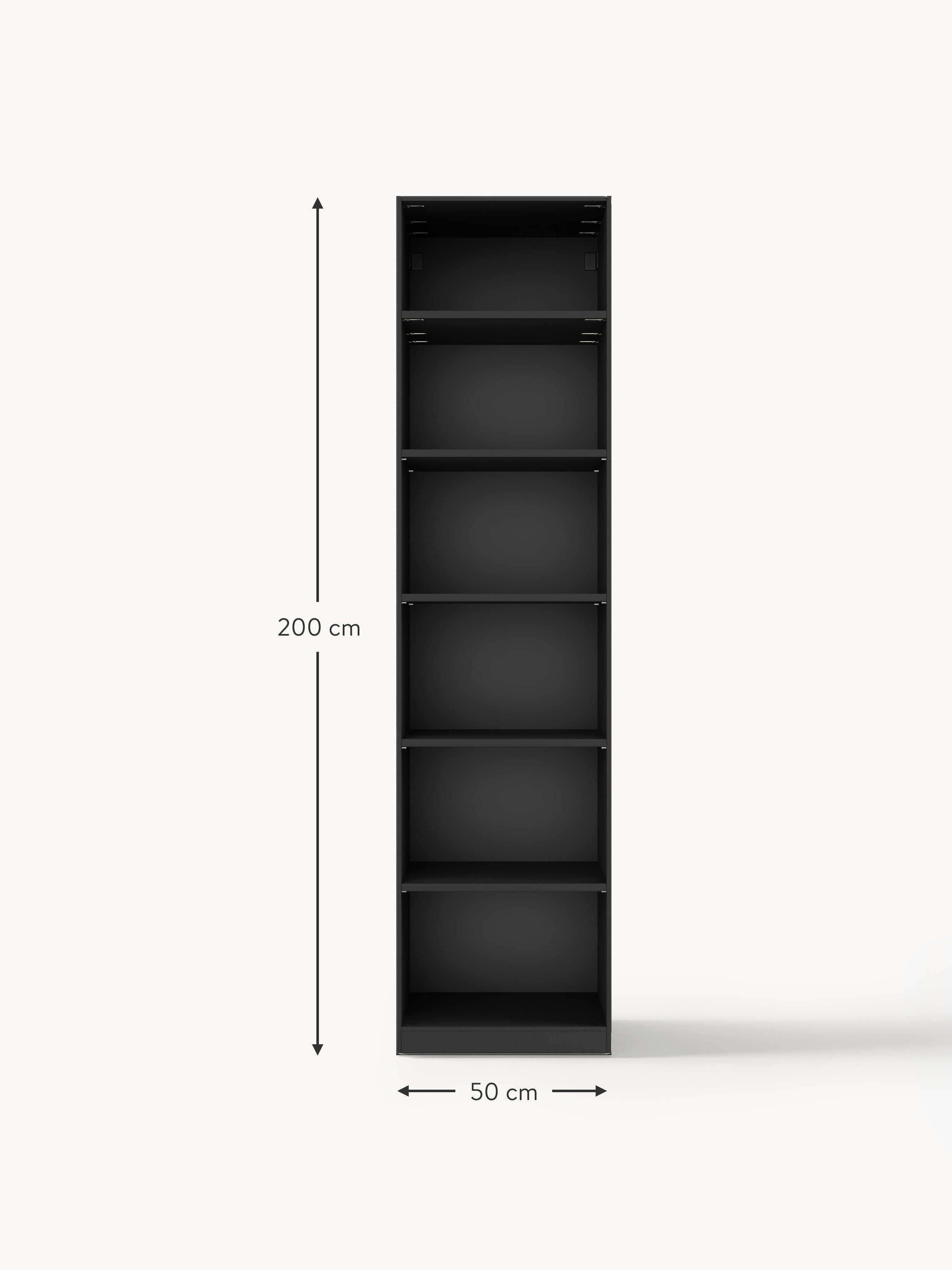 Jeanne Modular Hinged Door Wardrobe, 50 cm Wide, in various sizes