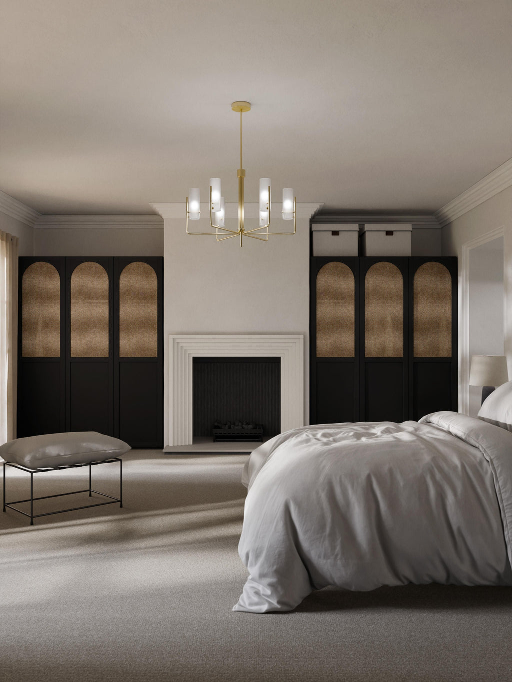 Jeanne Modular Hinged Door Wardrobe, 50 cm Wide, in various sizes
