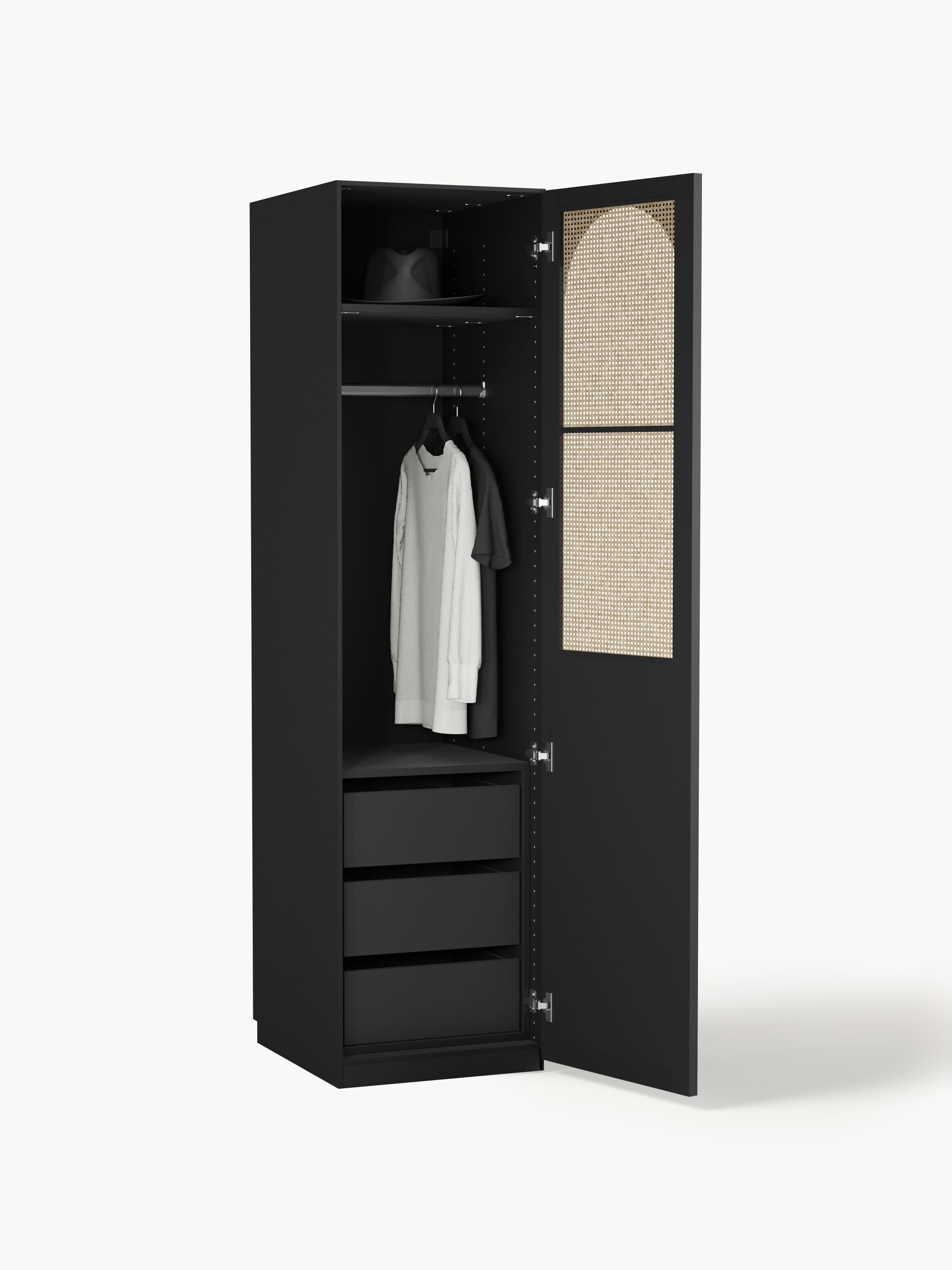 Jeanne Modular Hinged Door Wardrobe, 50 cm Wide, in various sizes