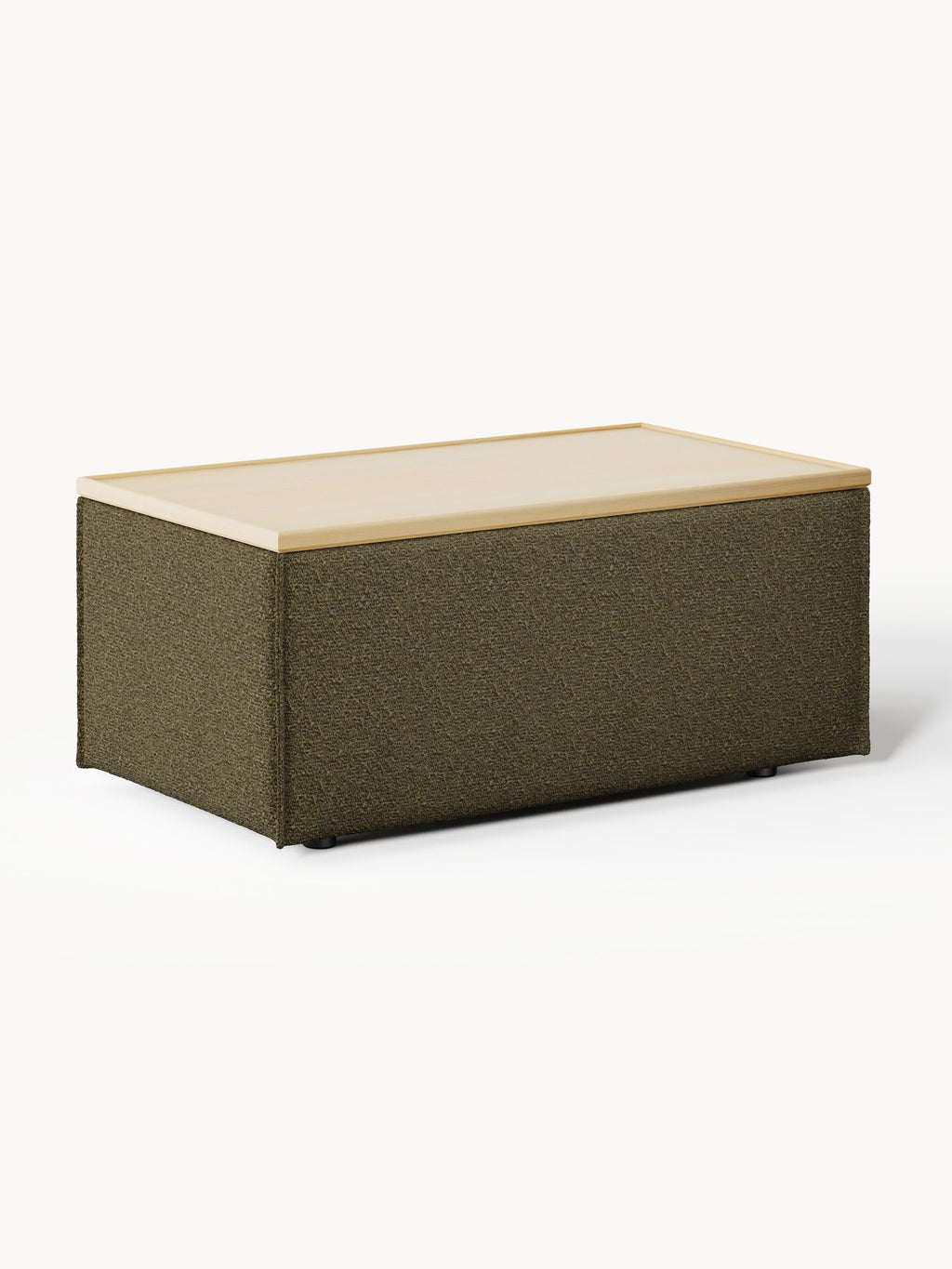 Gallery image 1 - Bouclé Ottoman Lennon with Storage