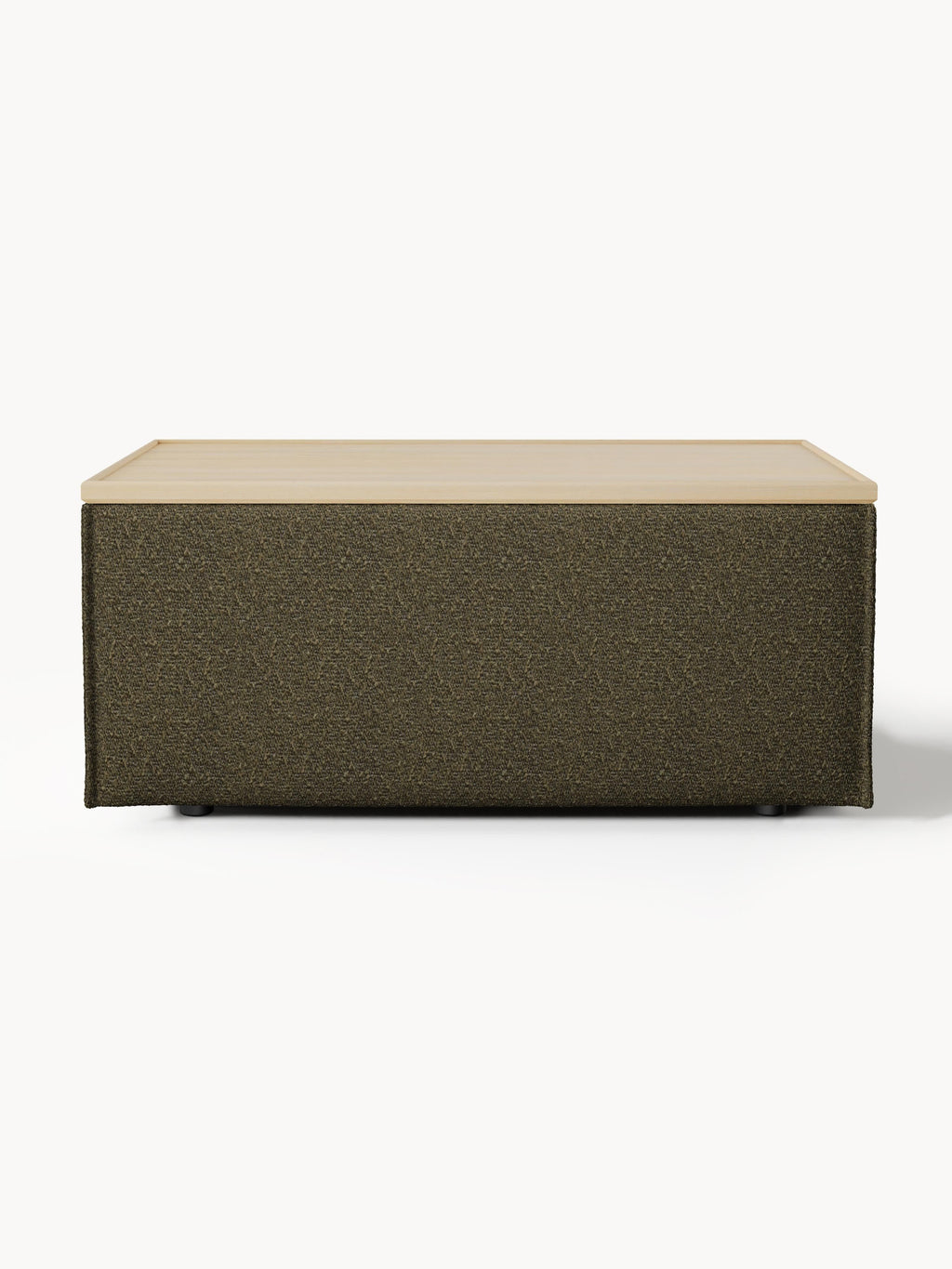 Lennon Bouclé Ottoman with Storage