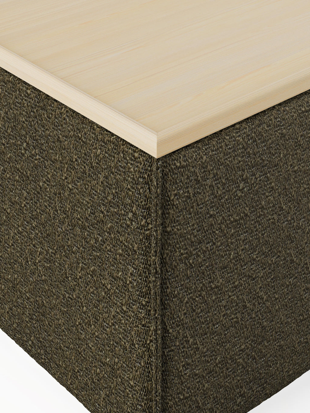Lennon Bouclé Ottoman with Storage
