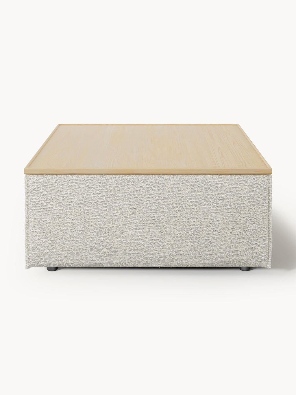 Lennon Bouclé Ottoman with Storage