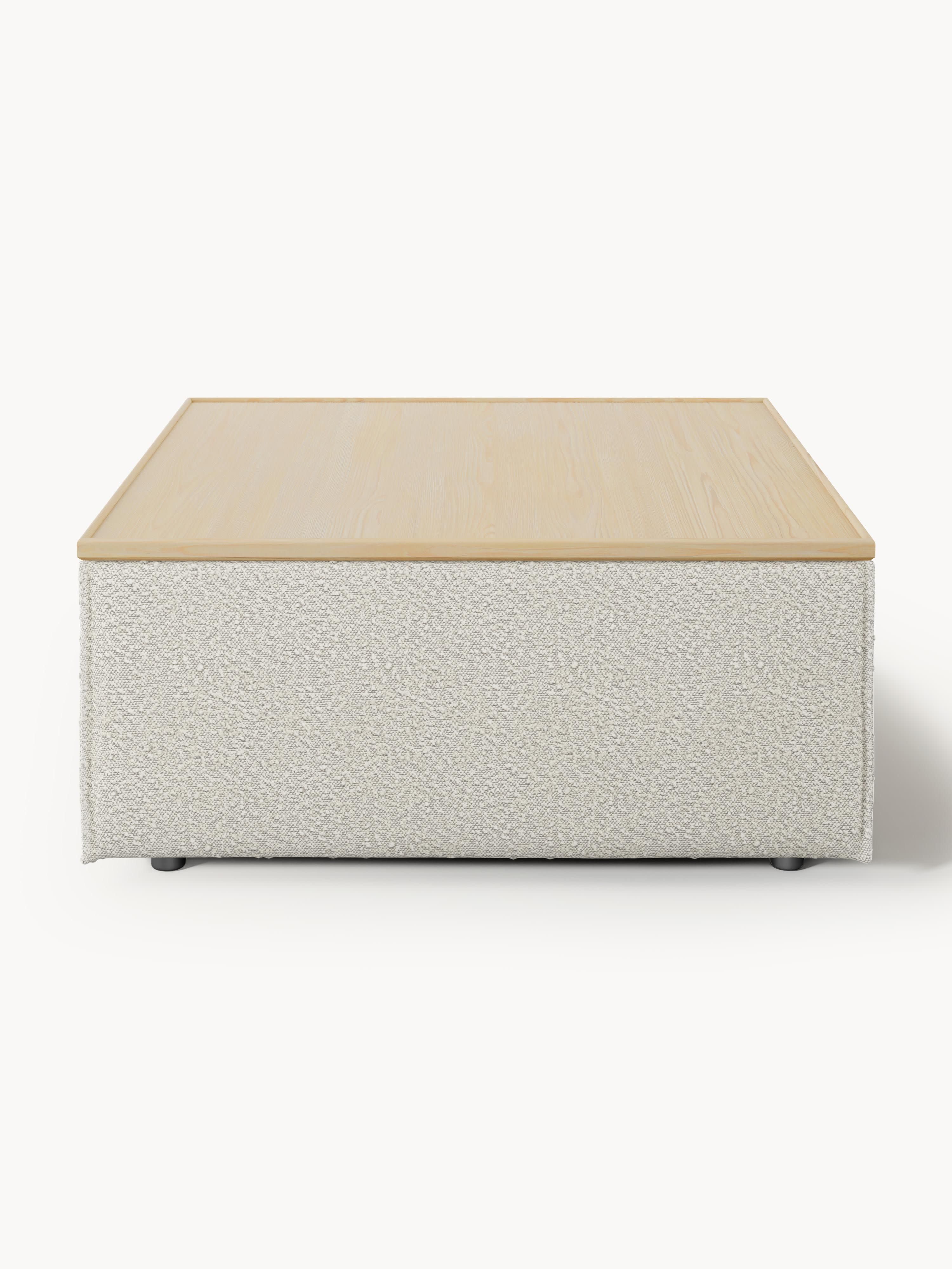 Lennon Bouclé Ottoman with Storage