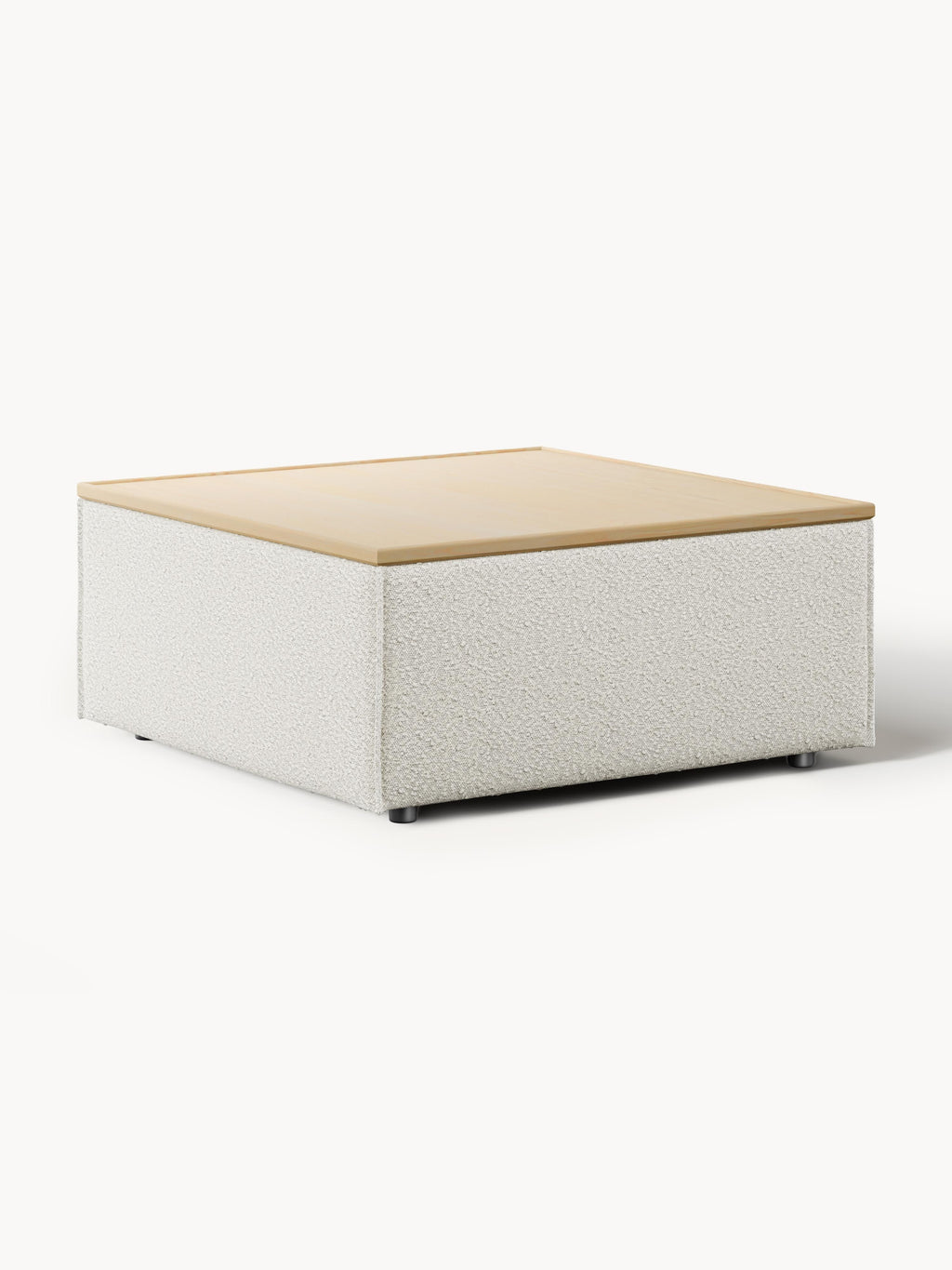 Gallery image 1 - Bouclé Ottoman Lennon with Storage