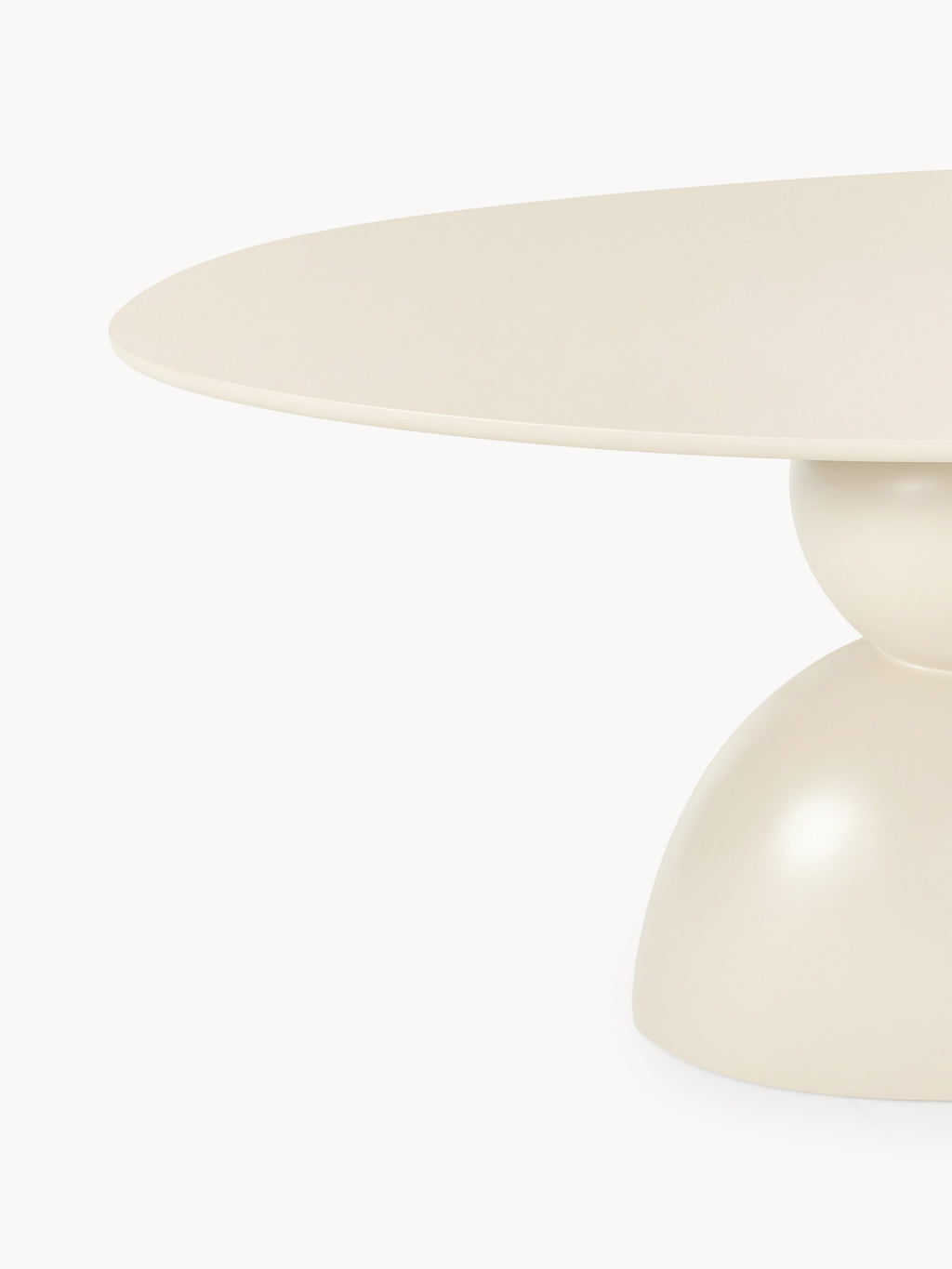 Sahra Oval Dining Table with Organic Design, 180 x 90 cm