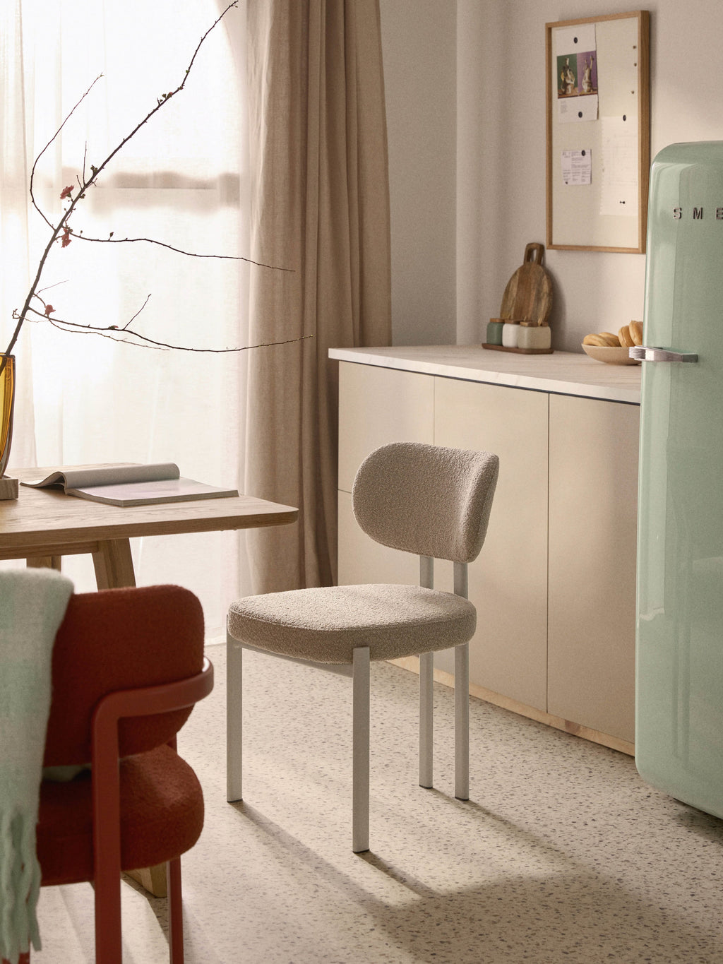 Adrien Upholstered Bouclé Dining Chair