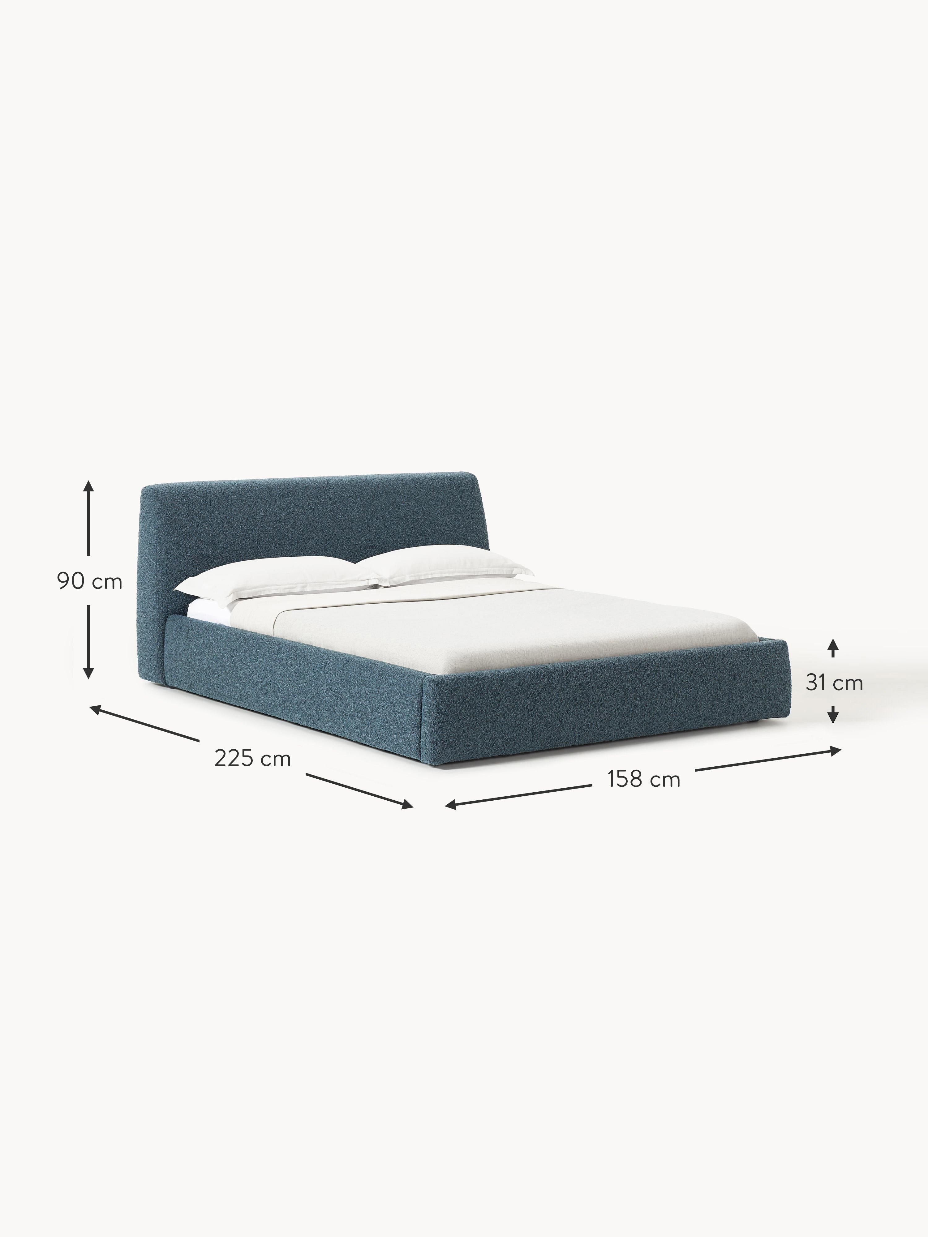 Cloud Upholstered Bouclé Bed