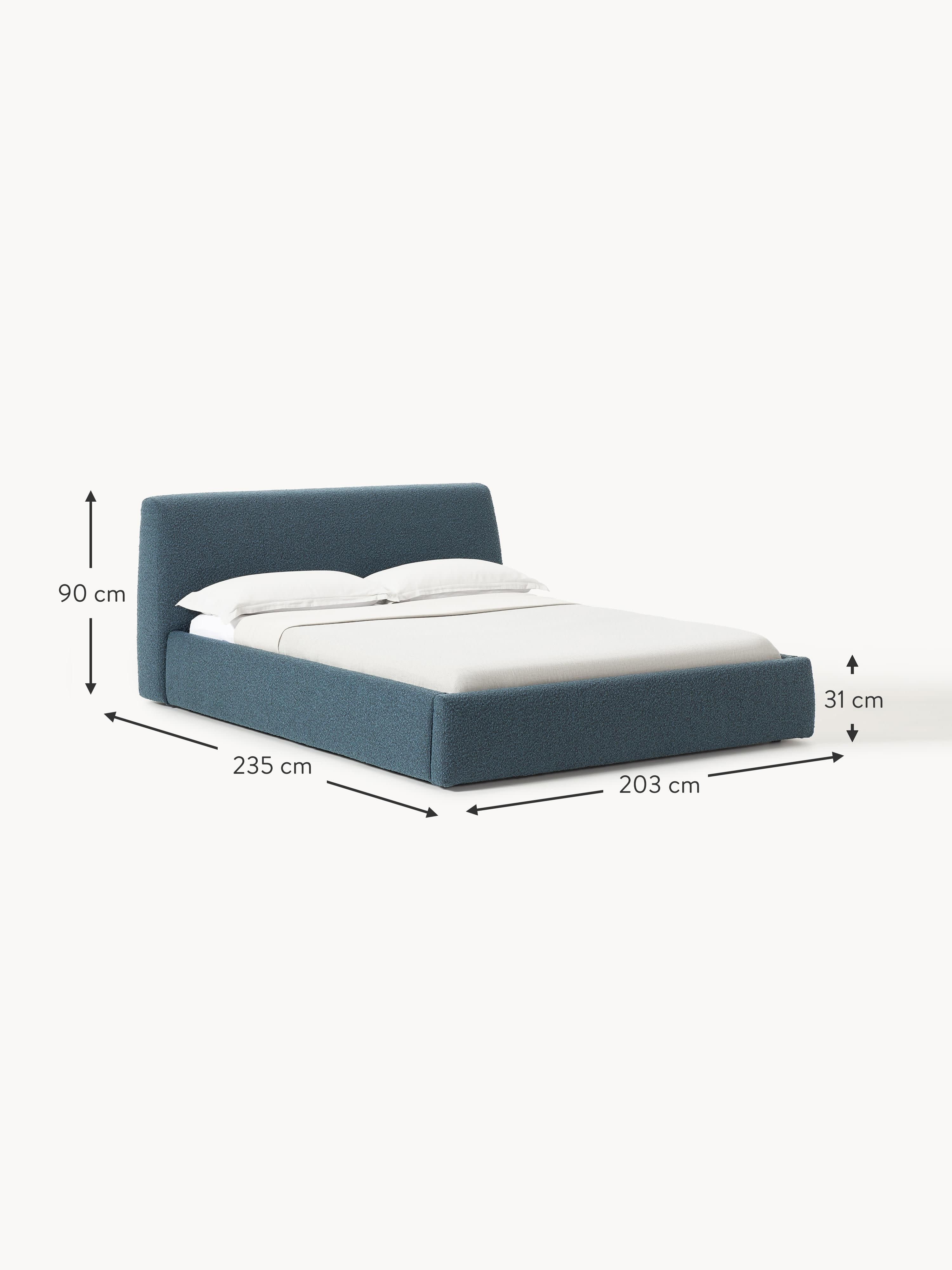 Cloud Upholstered Bouclé Bed