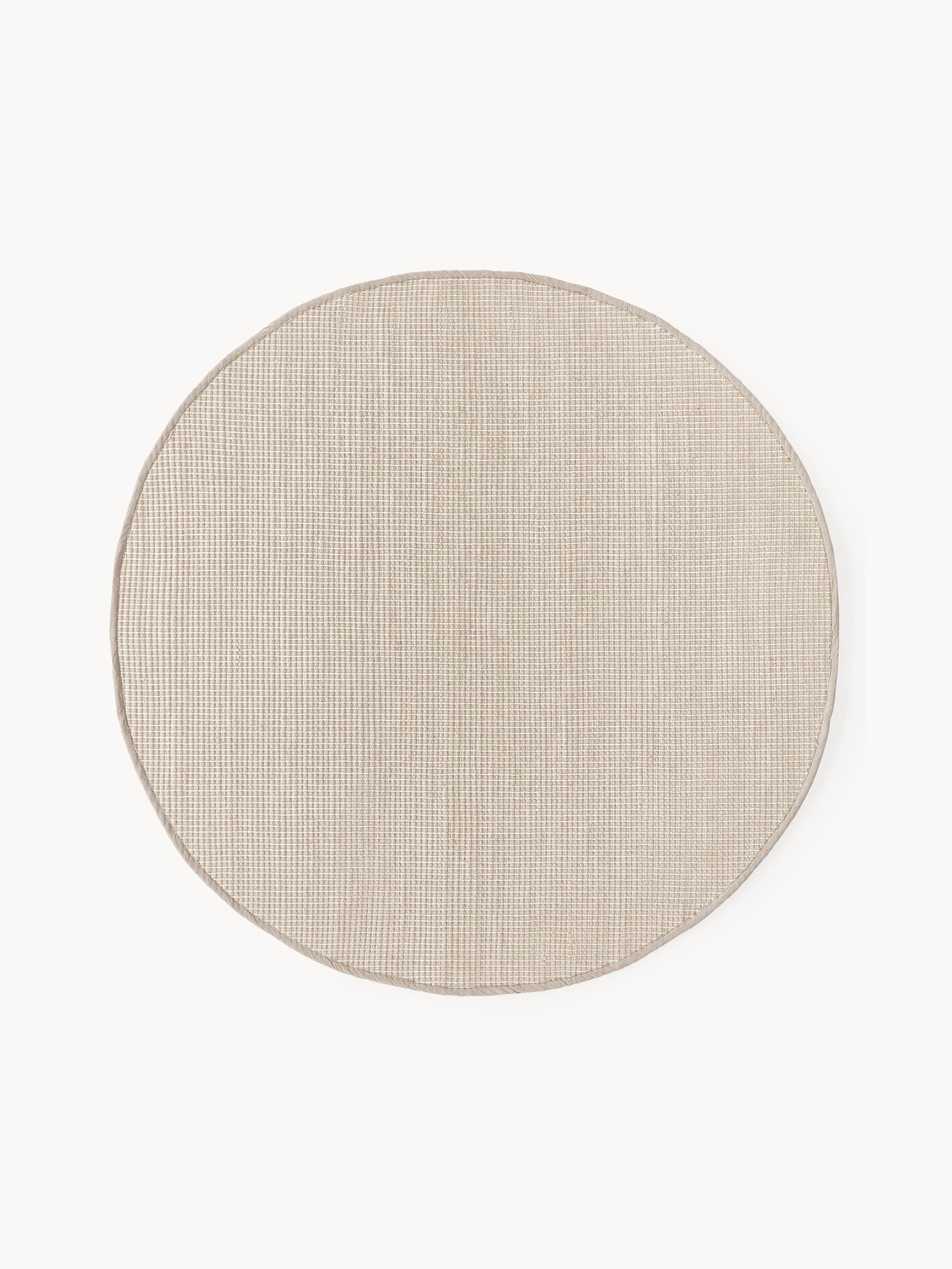 Gallery image 1 - Round Hand-Woven Wool Rug Amaro