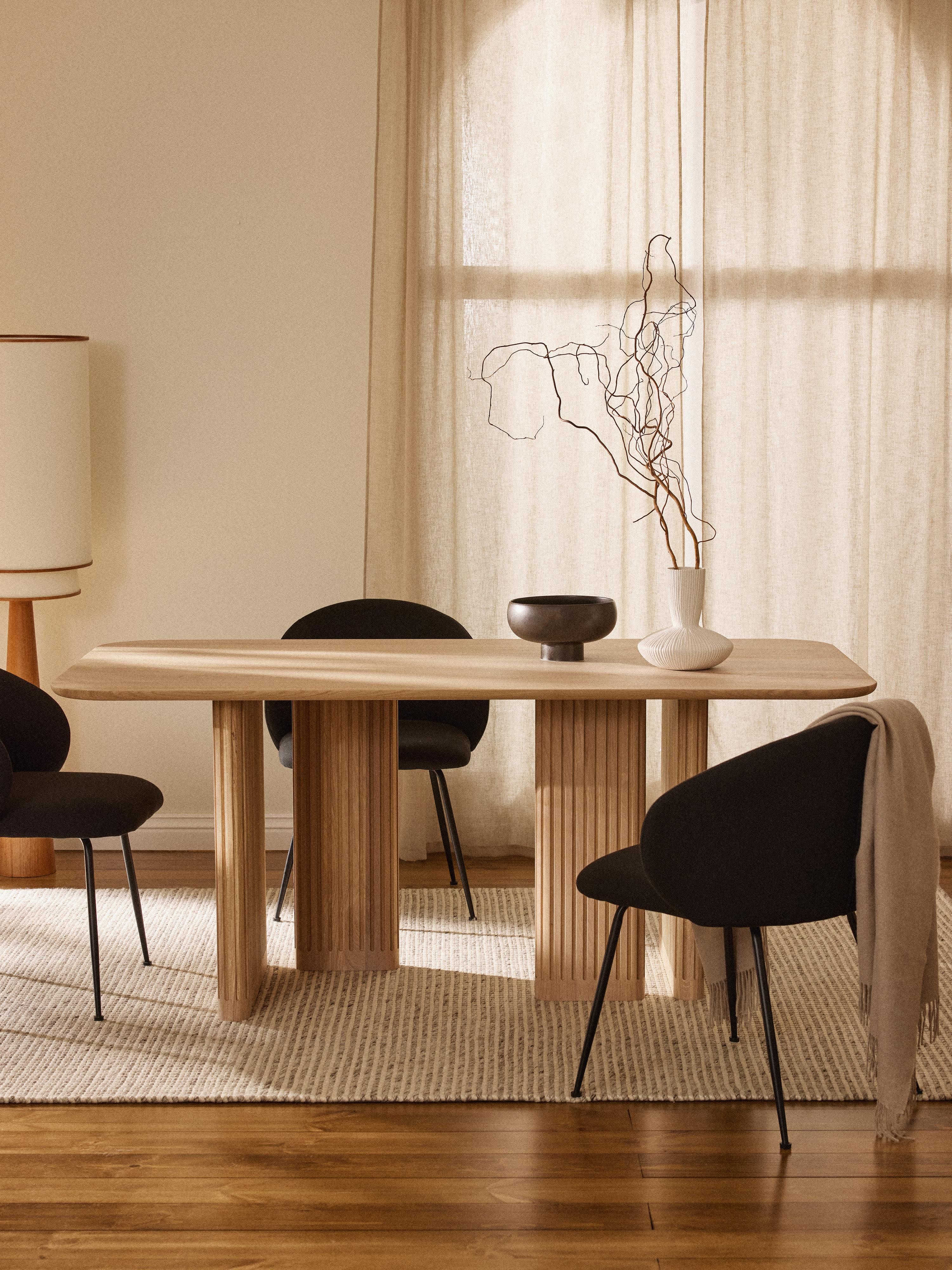 Jolka Oak Wood Dining Table, in various sizes