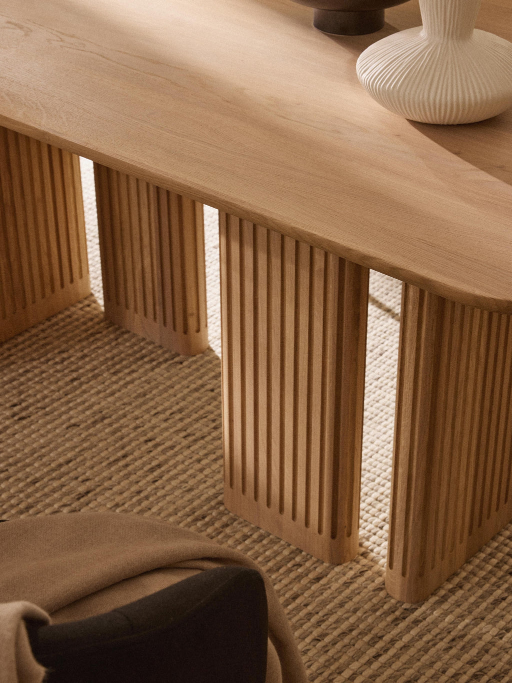 Jolka Oak Wood Dining Table, in various sizes