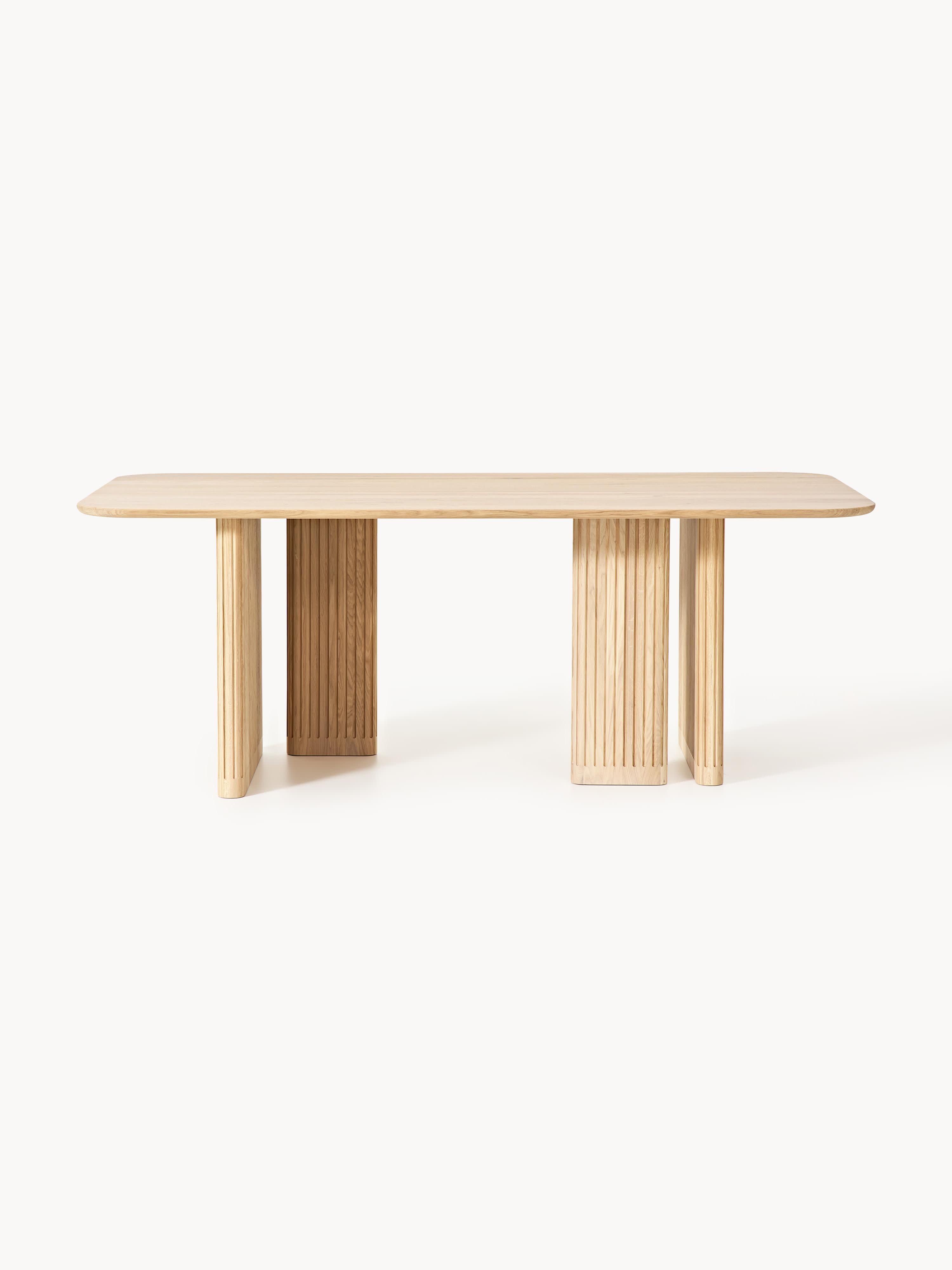 Jolka Oak Wood Dining Table, in various sizes
