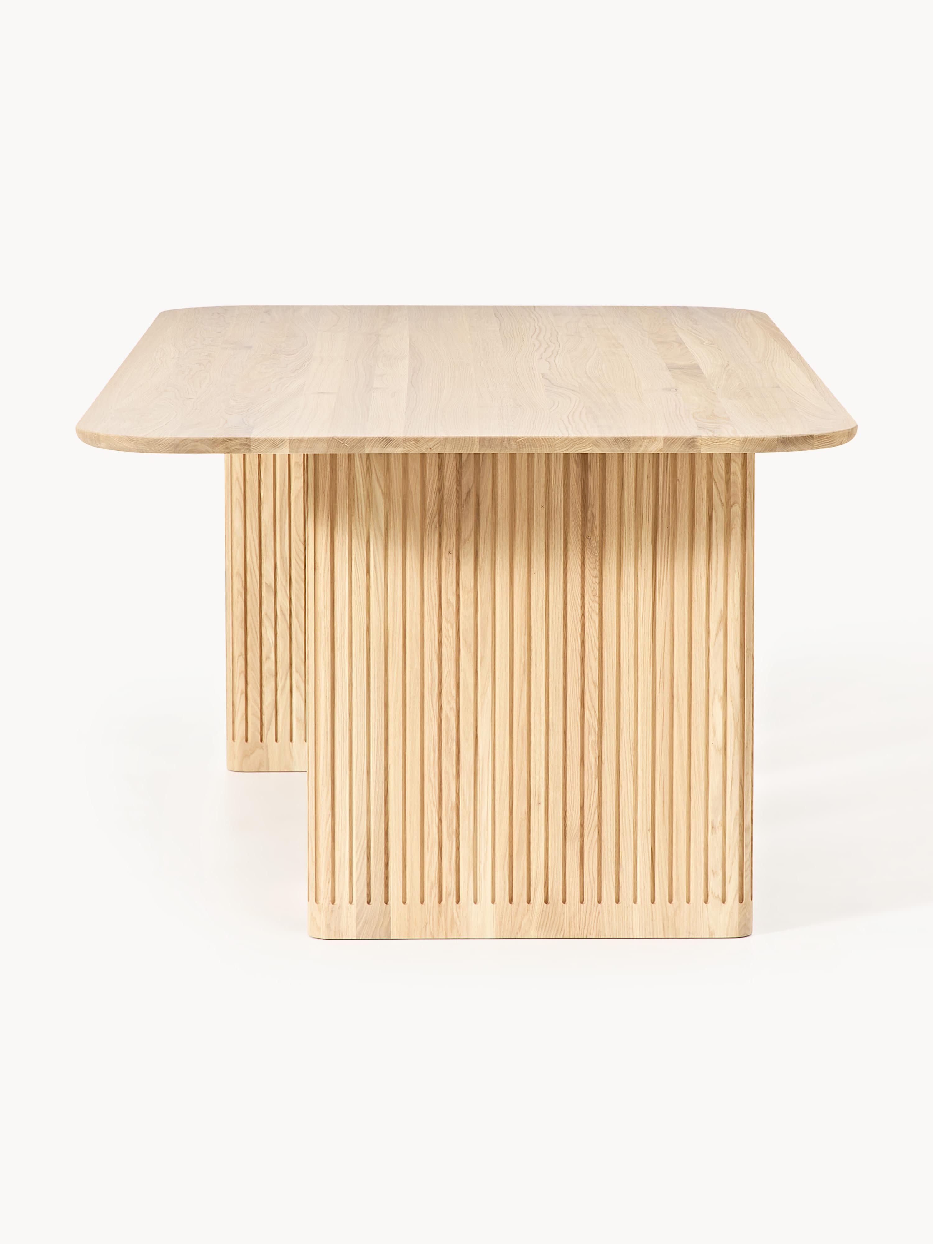 Jolka Oak Wood Dining Table, in various sizes