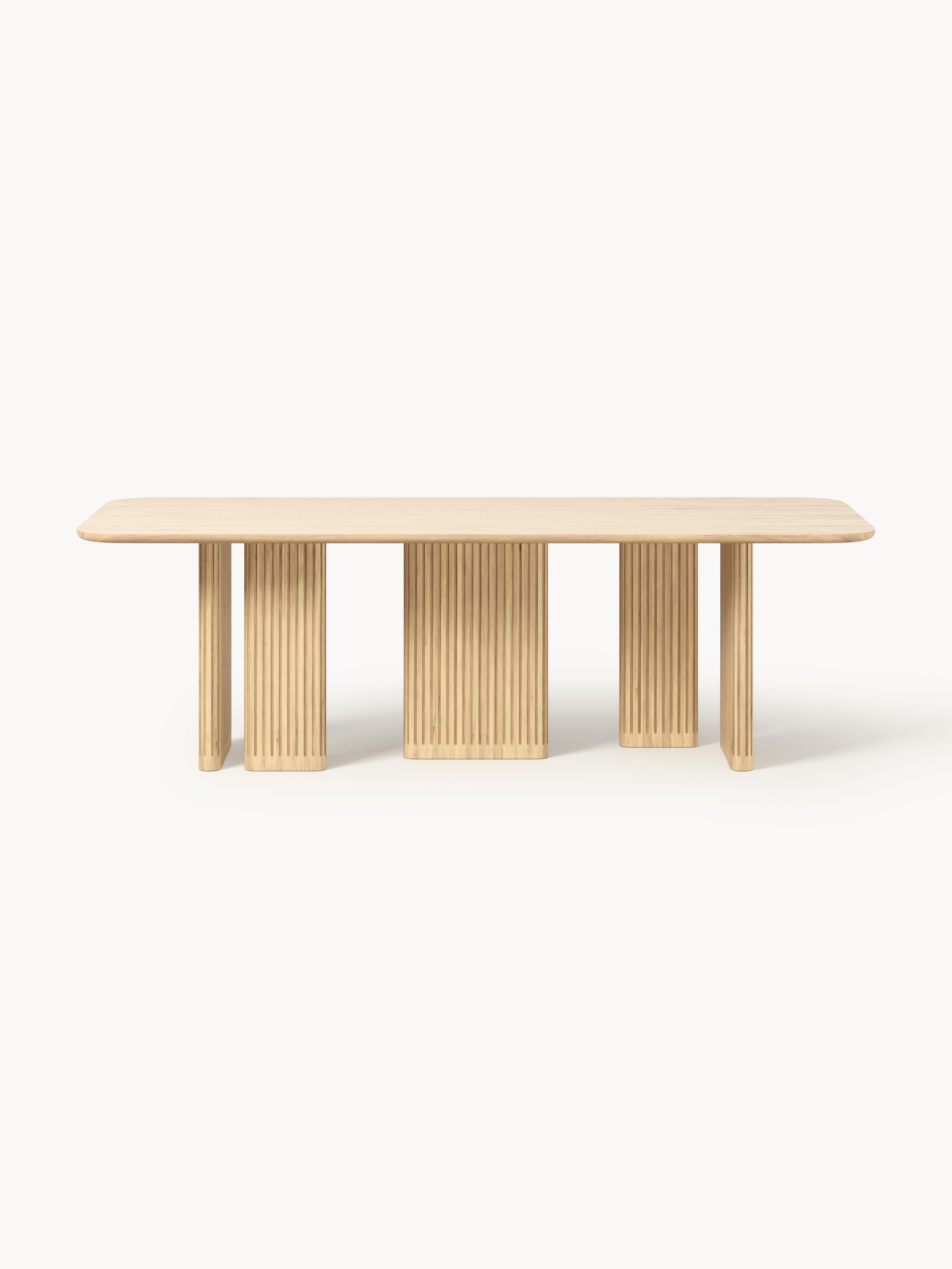 Jolka Oak Wood Dining Table, in various sizes