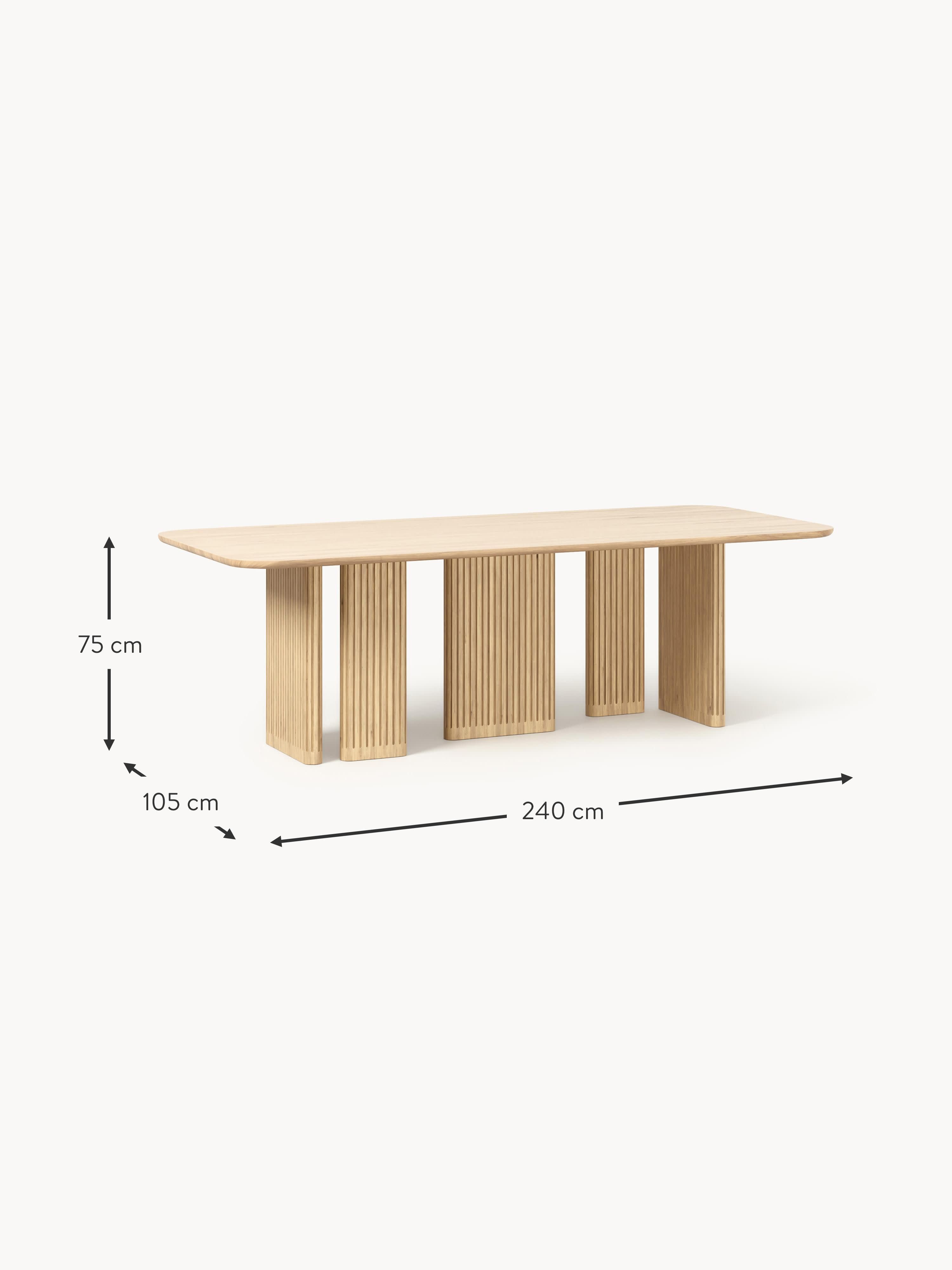 Jolka Oak Wood Dining Table, in various sizes