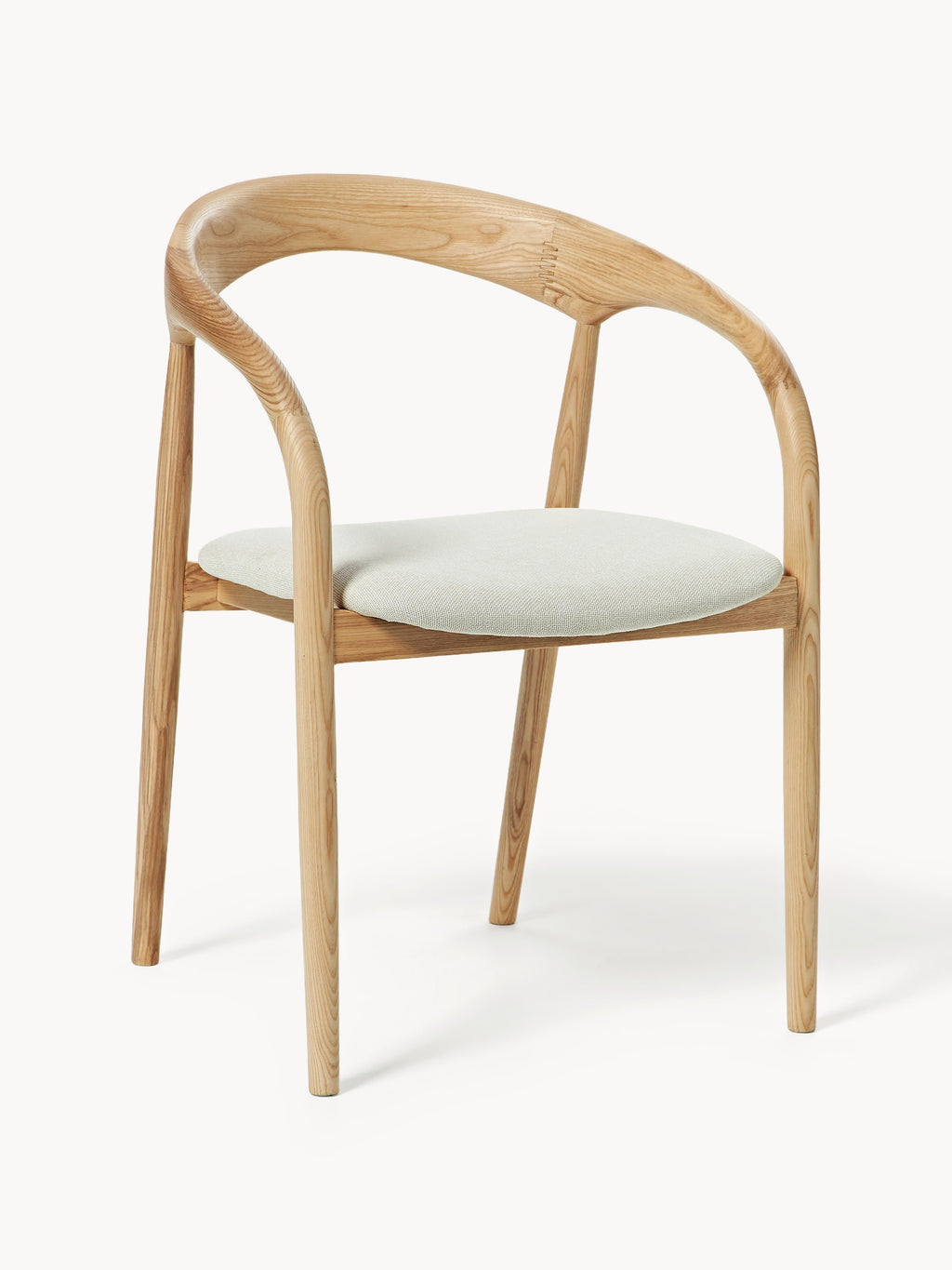 Gallery image 1 - Ash Wood Dining Chair Camille with Seat Cushion