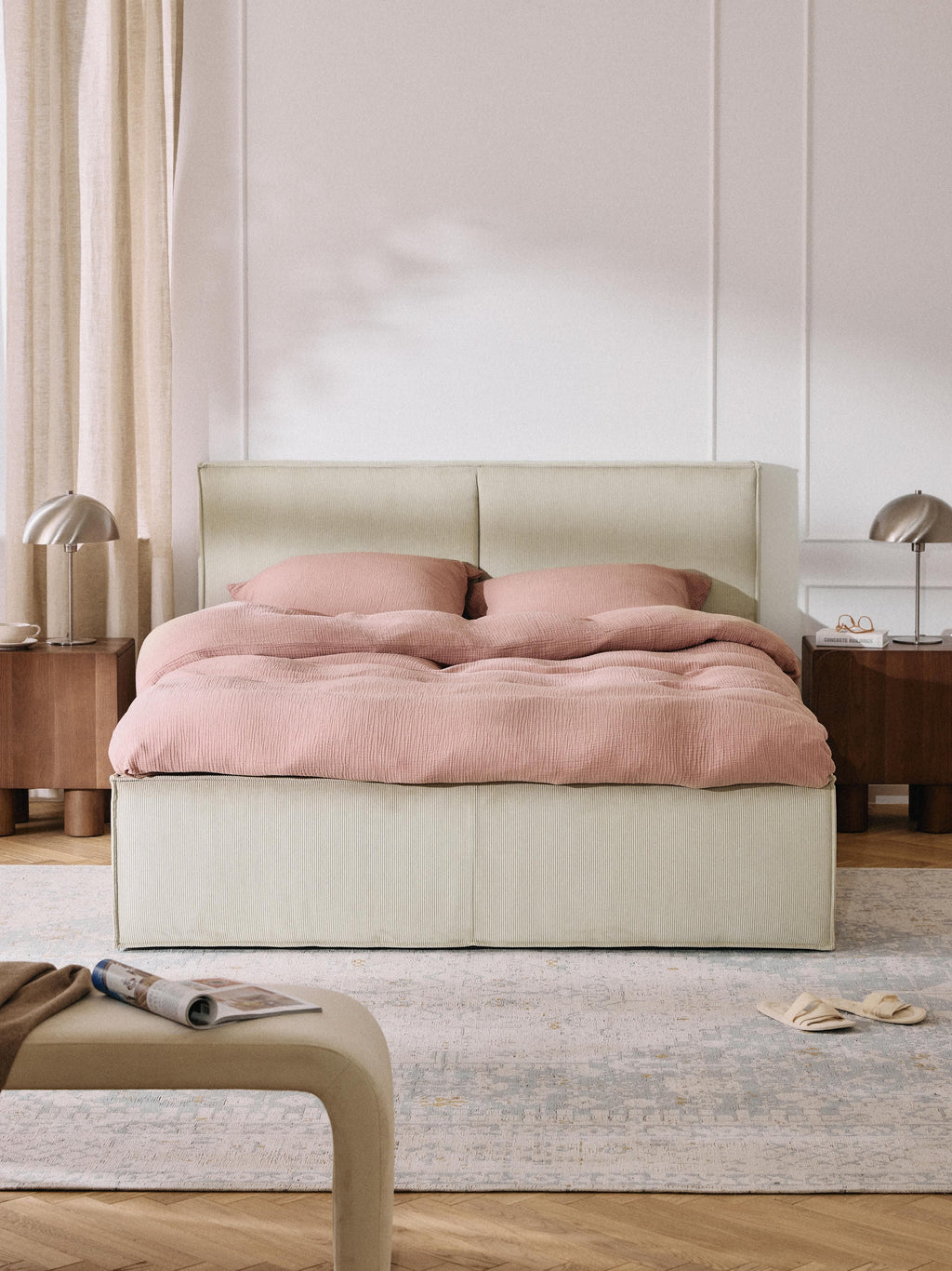 Dream Upholstered Corduroy Bed