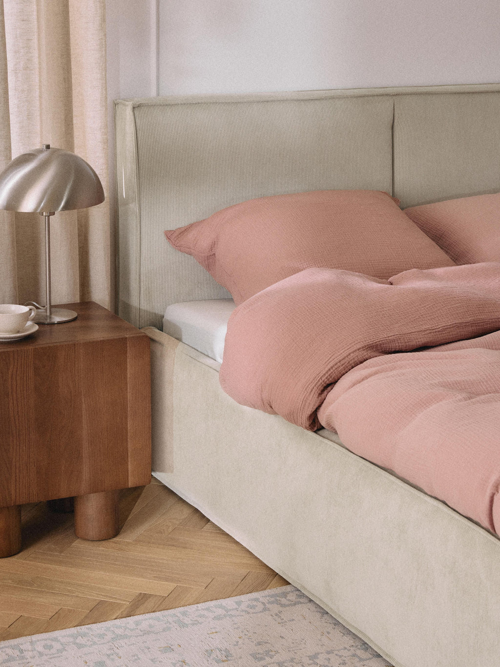 Dream Upholstered Corduroy Bed