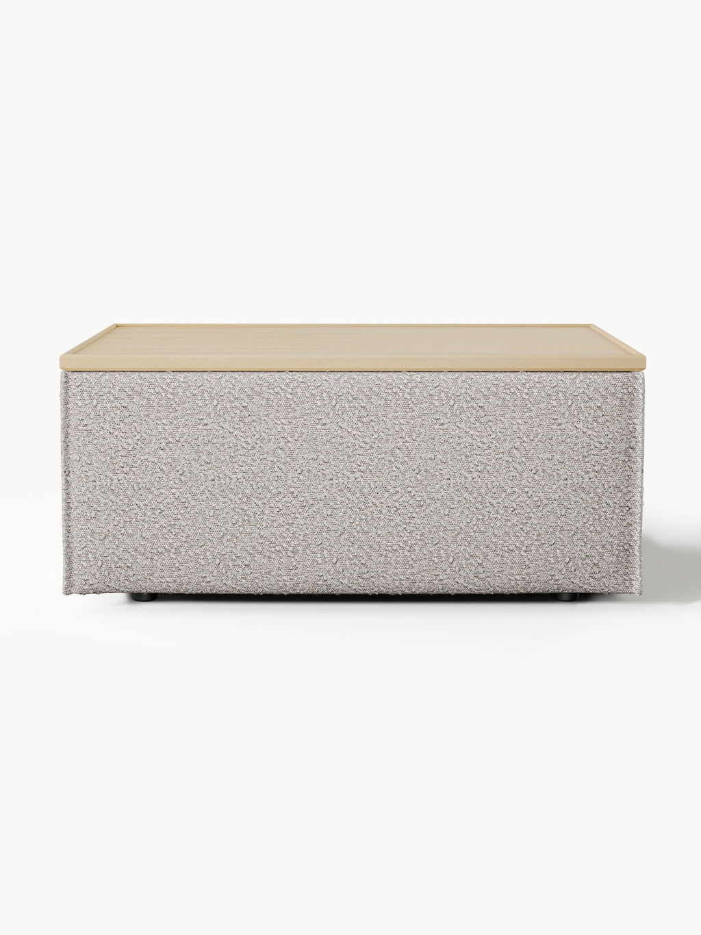 Lennon Bouclé Ottoman with Storage